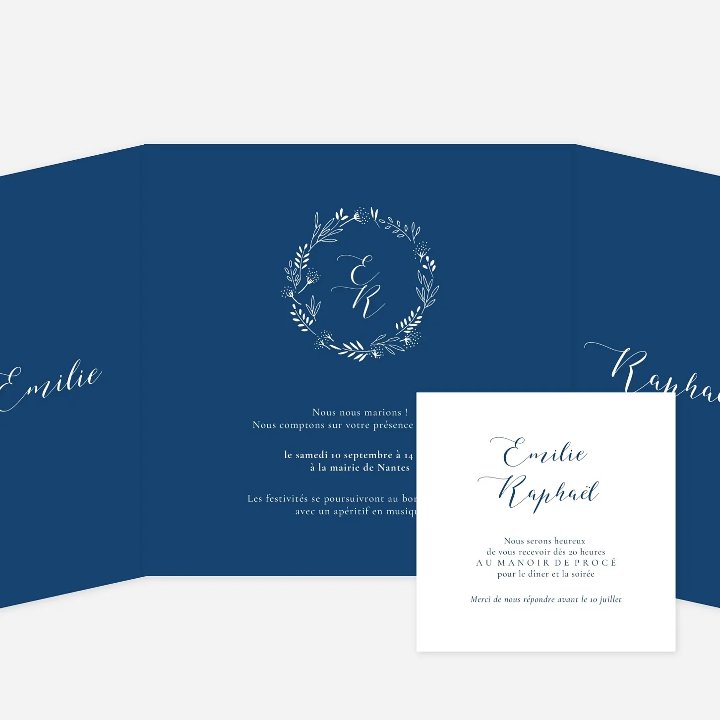 Faire-part mariage Ronde des prés