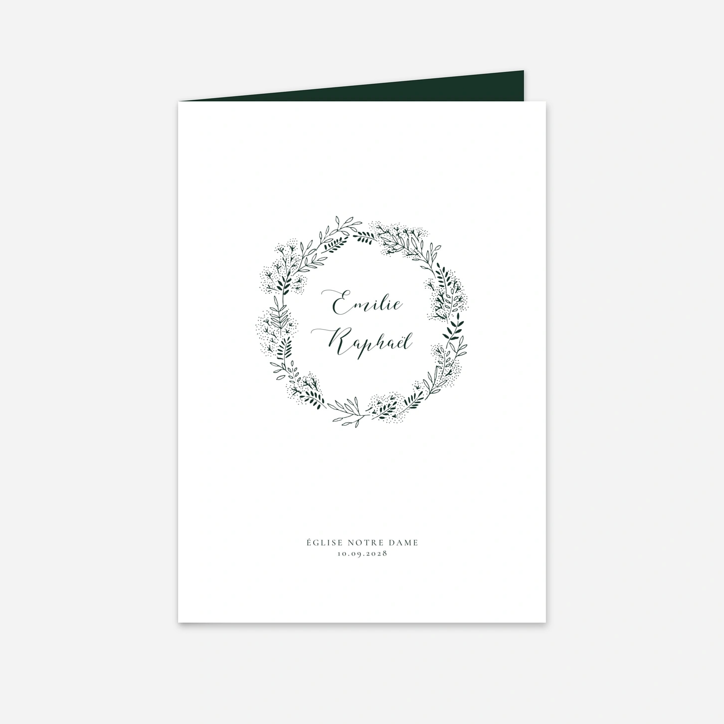 Livret de messe mariage Ronde des prés