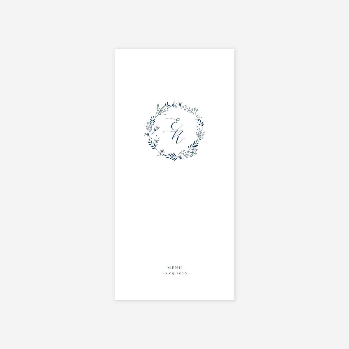 Menu mariage Ronde des prés