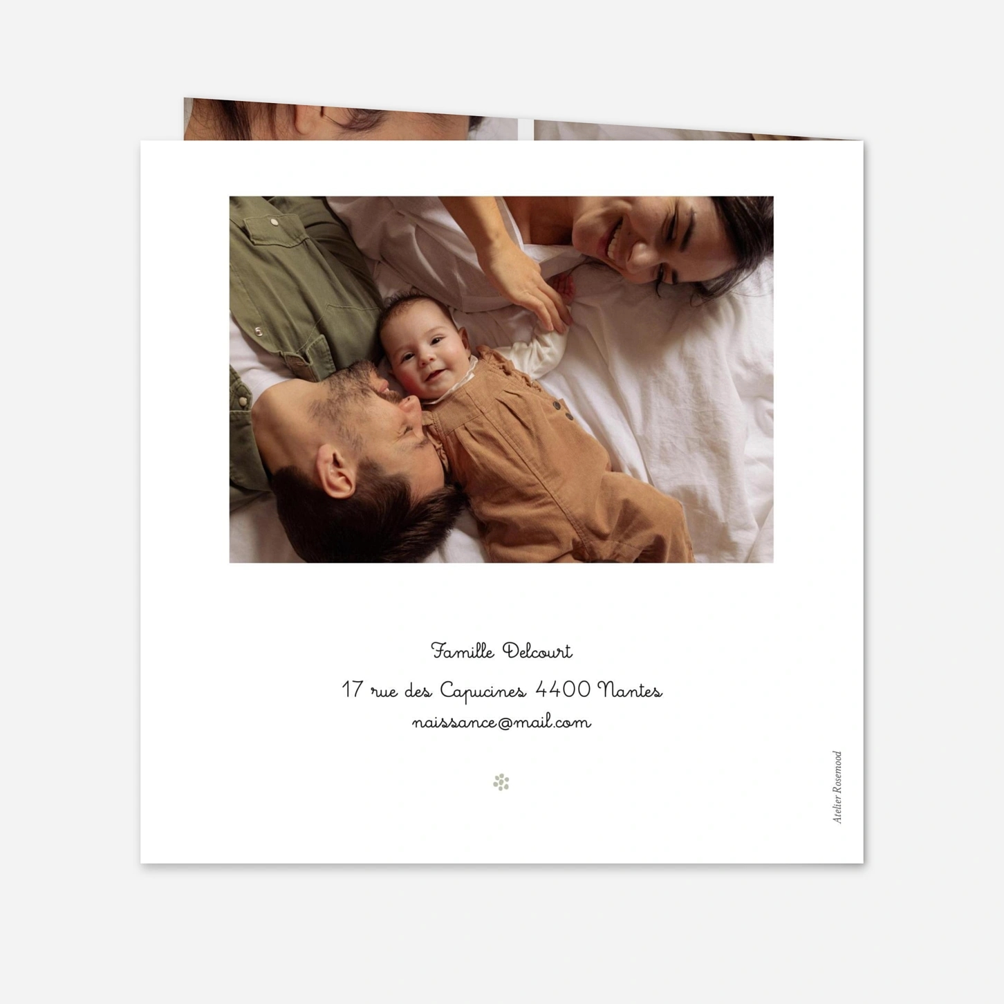 Faire-part naissance Ronde des prés colorée