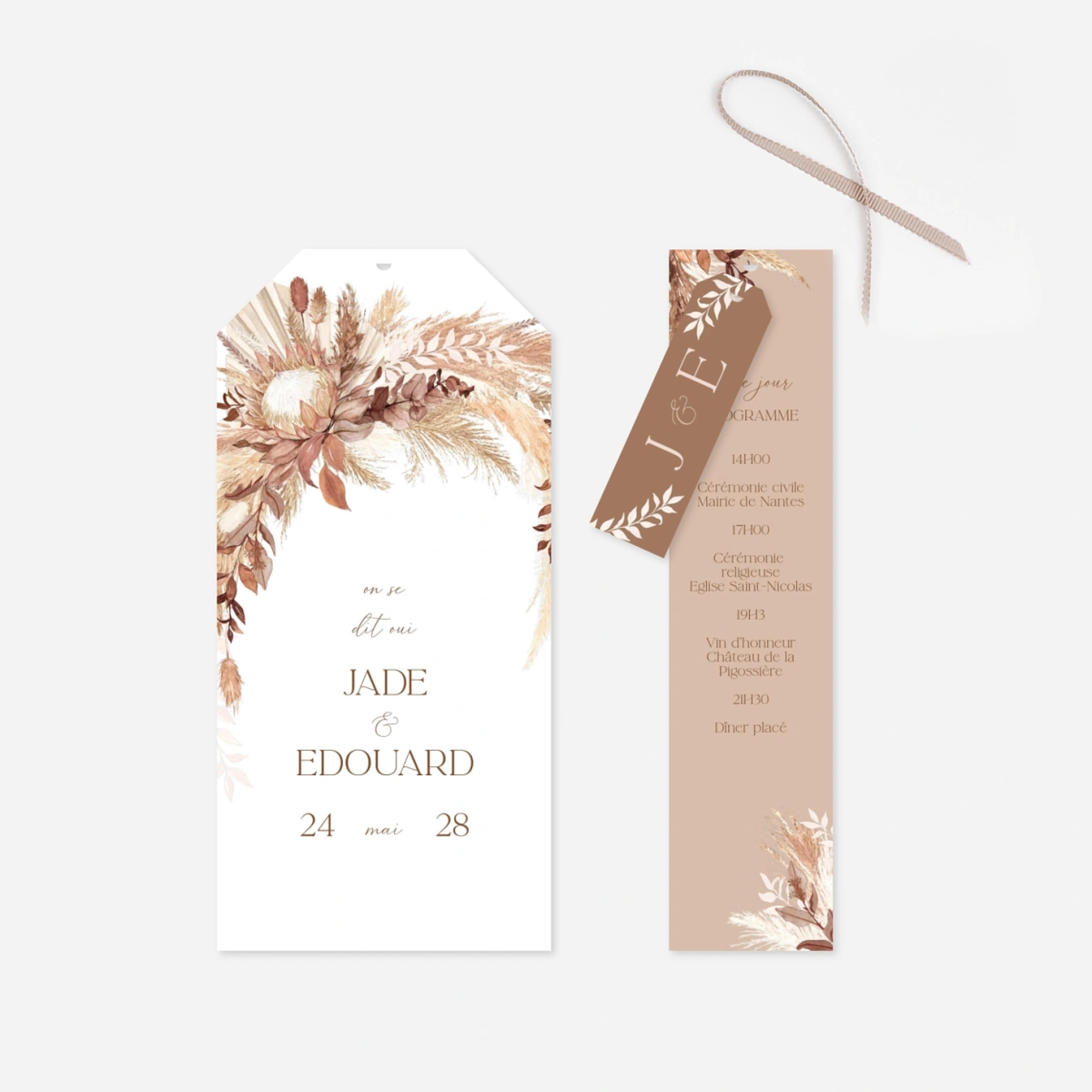 Faire-part mariage Douce lueur