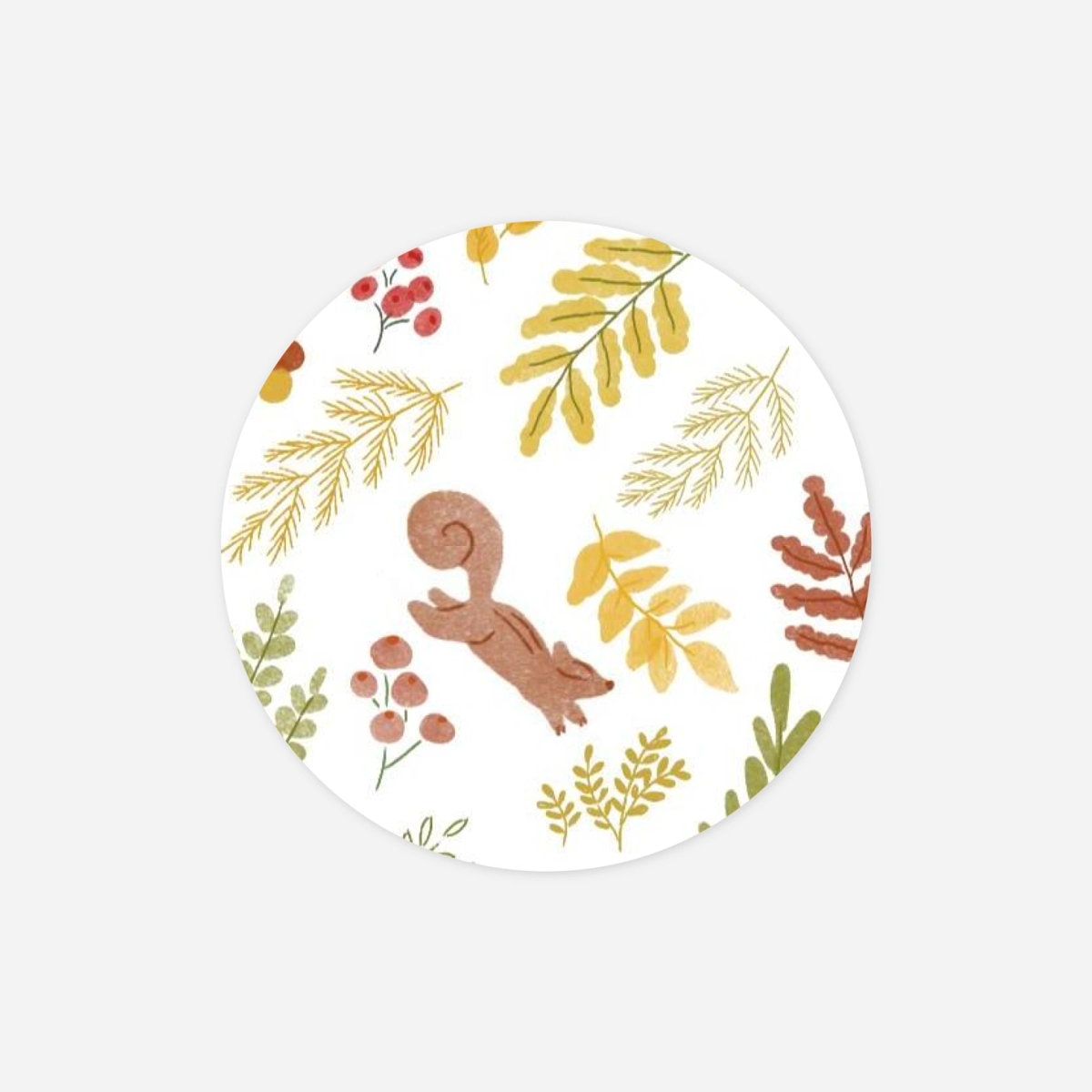 Stickers naissance Renard aquarelle