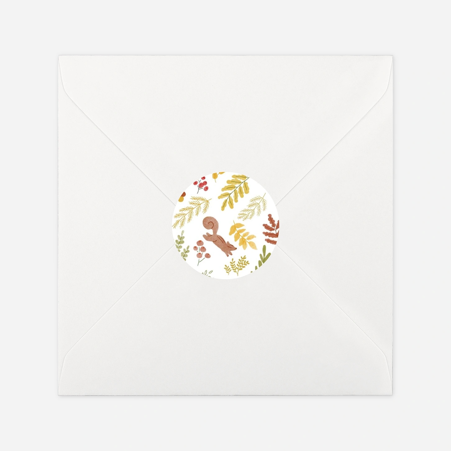 Stickers naissance Renard aquarelle