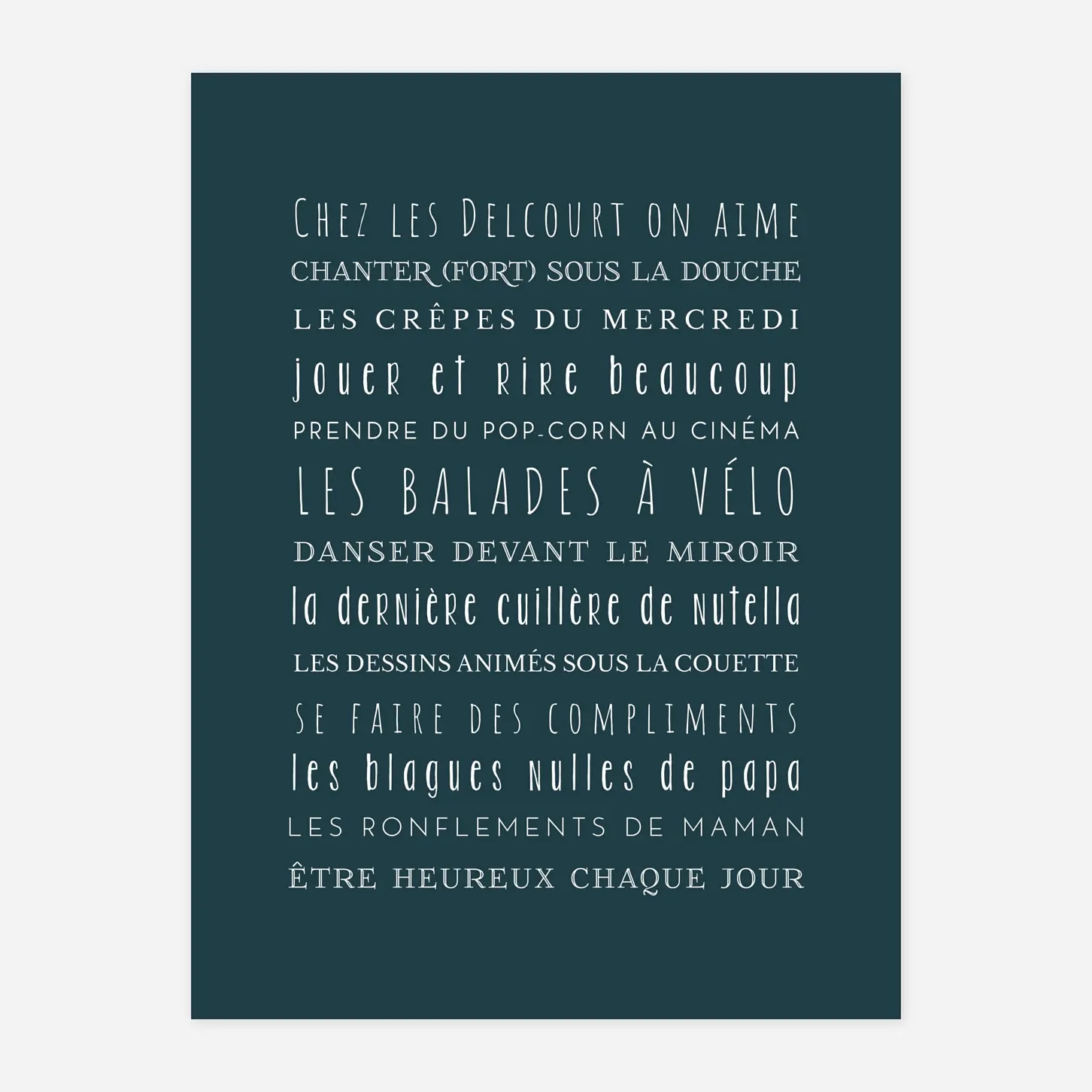 Affiche Les règles de la maison !