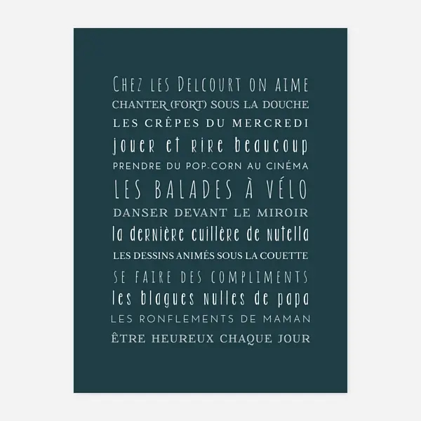 Les règles de la maison !