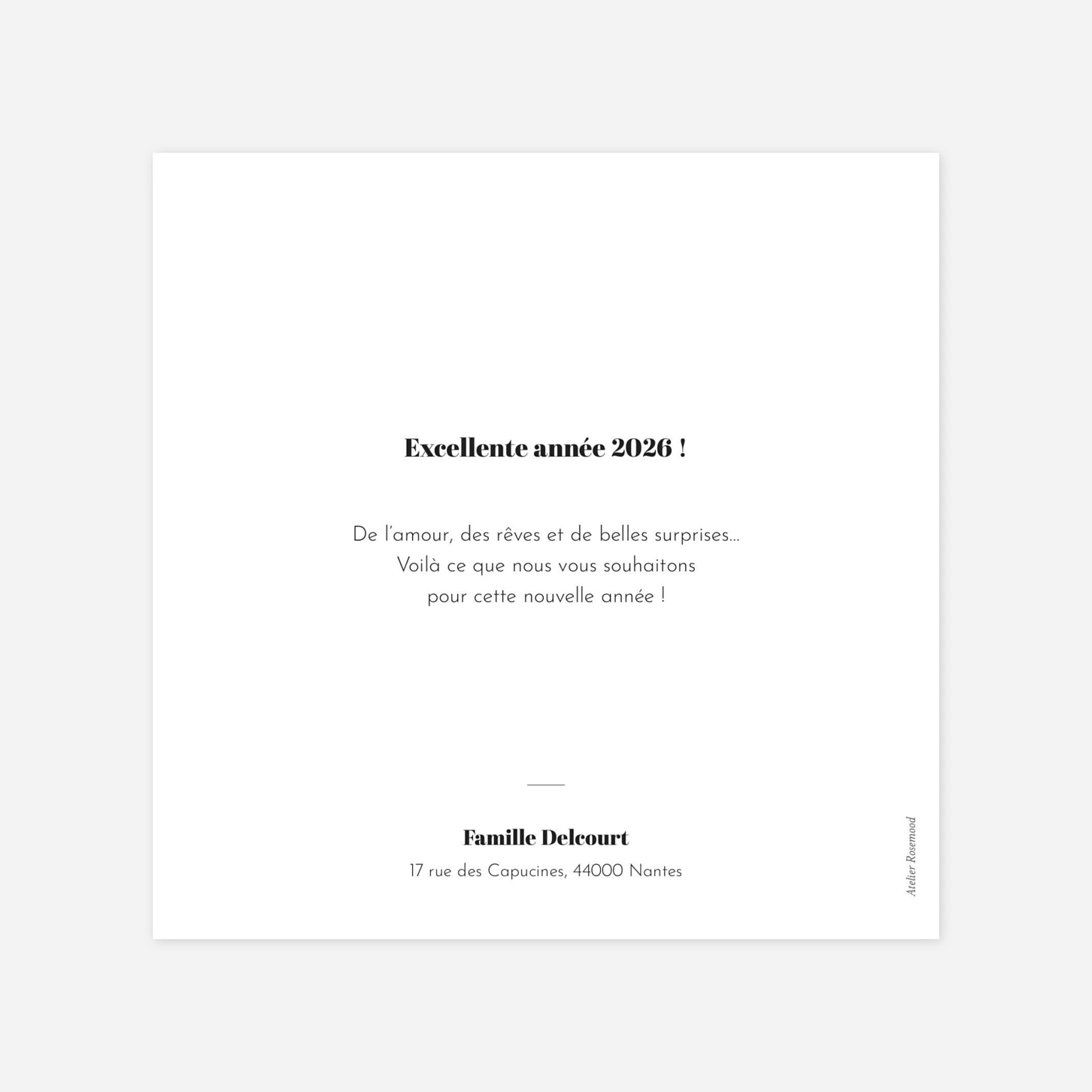 Carte de voeux Retrospective