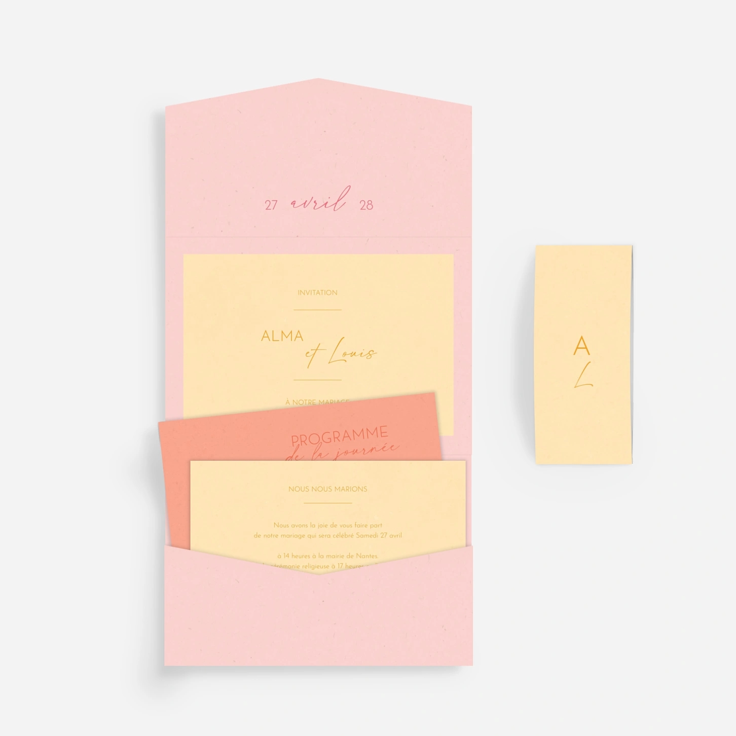 Faire-part mariage Douce harmonie