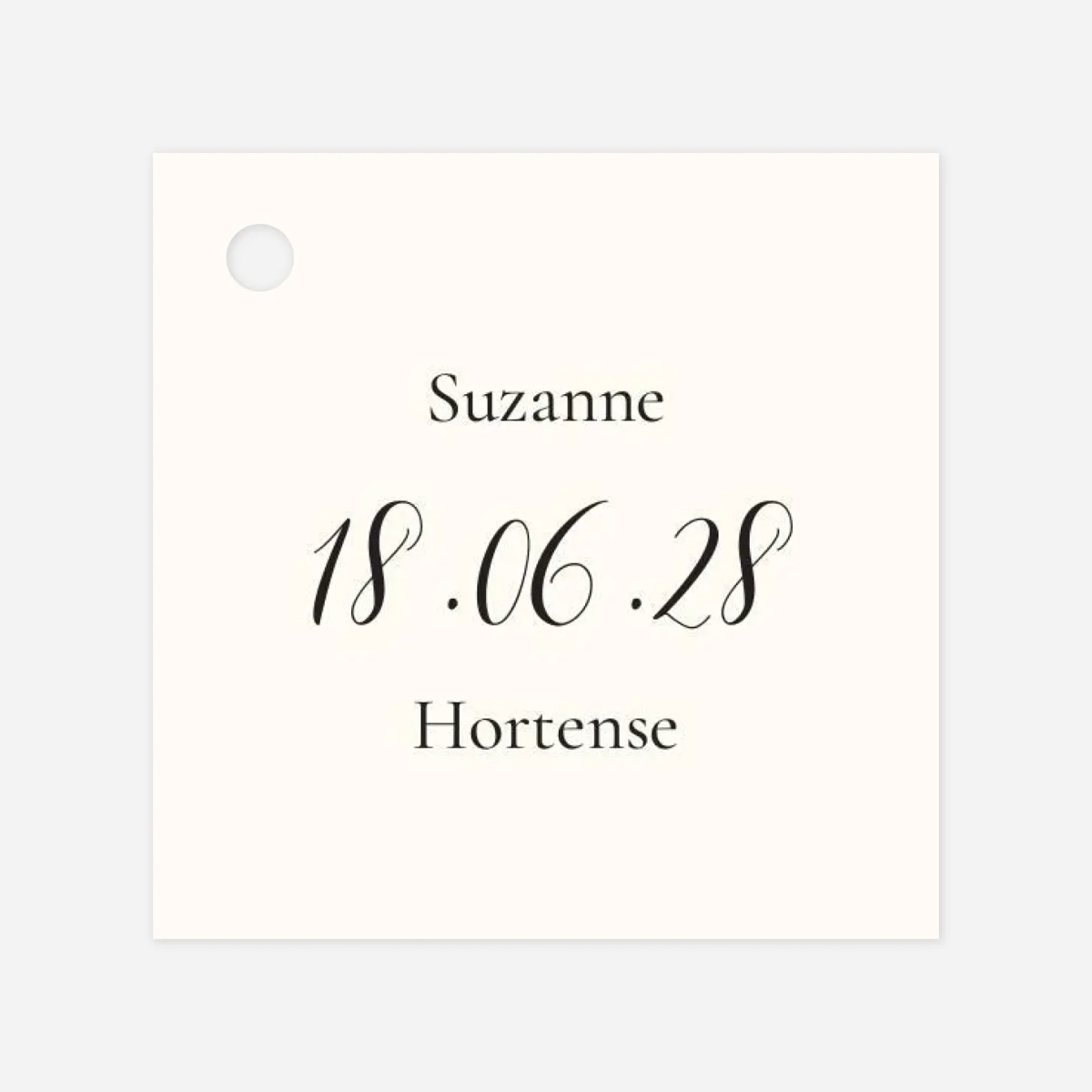 Etiquette perforée mariage Ritournelle