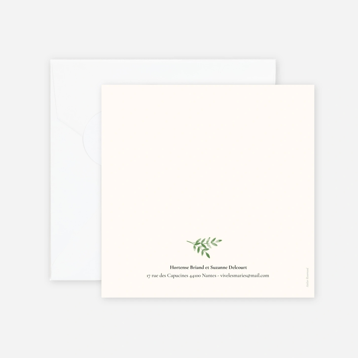 Faire-part mariage Ritournelle