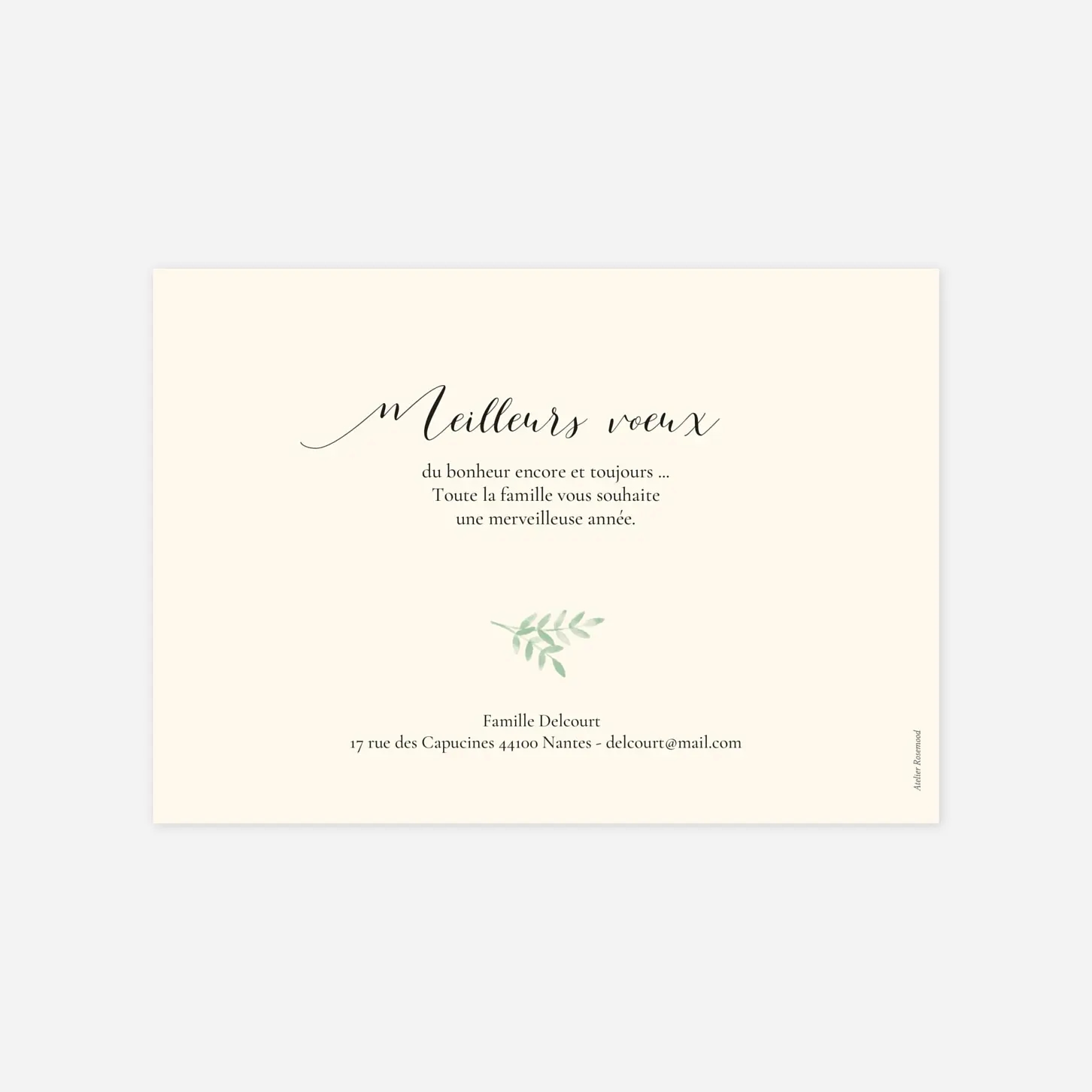 Carte de voeux Ritournelle