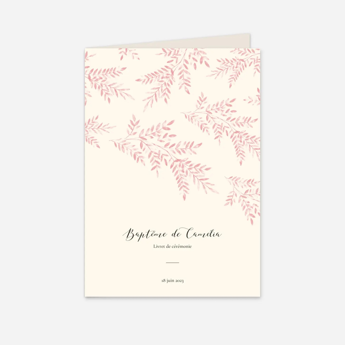 Livret de messe baptême Ritournelle