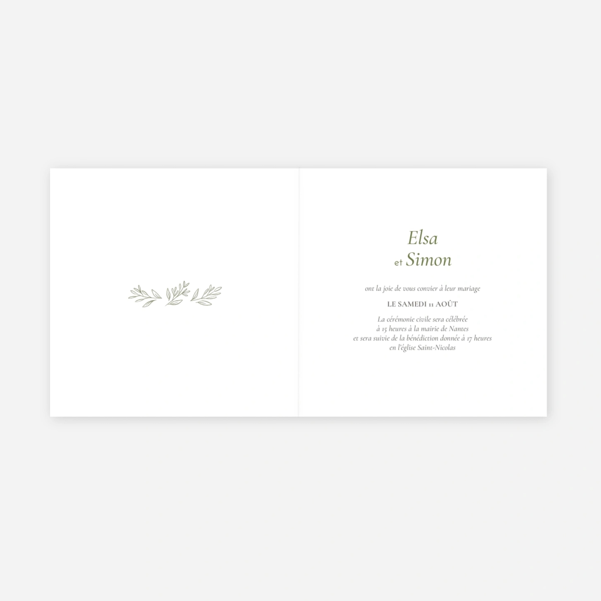 Faire-part mariage Romantique