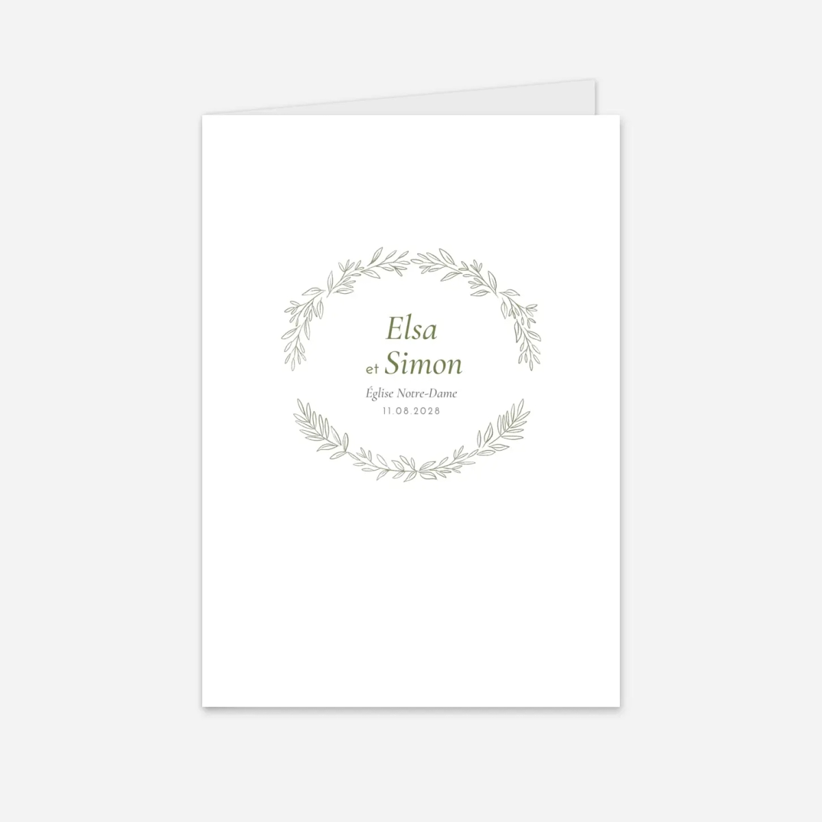 Livret de messe mariage Romantique