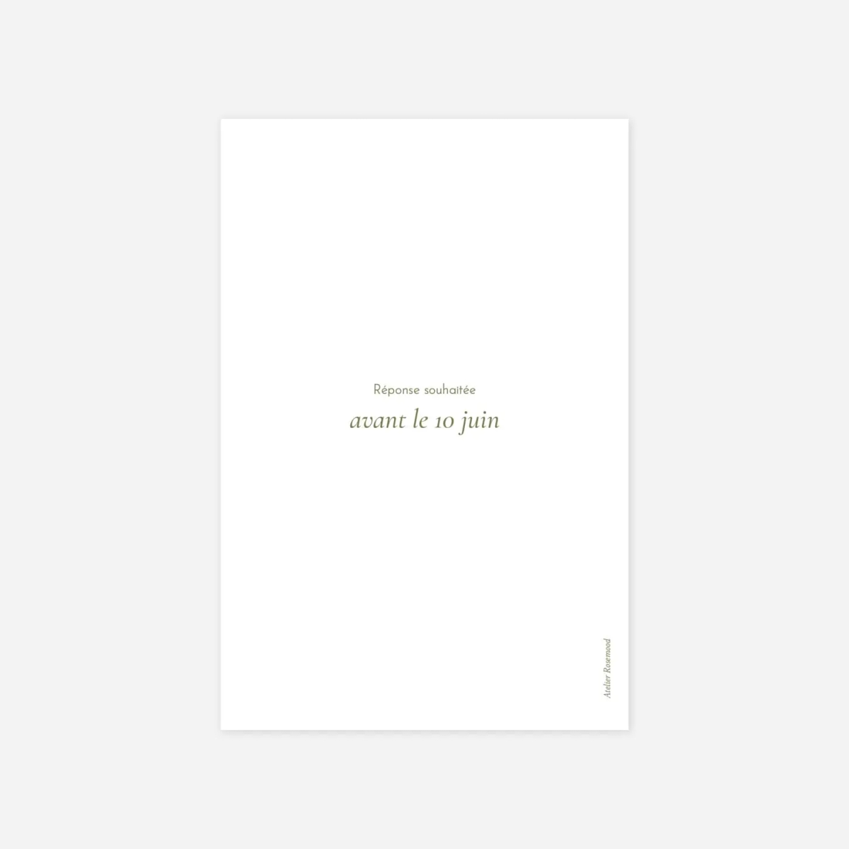 Carton d'invitation Romantique