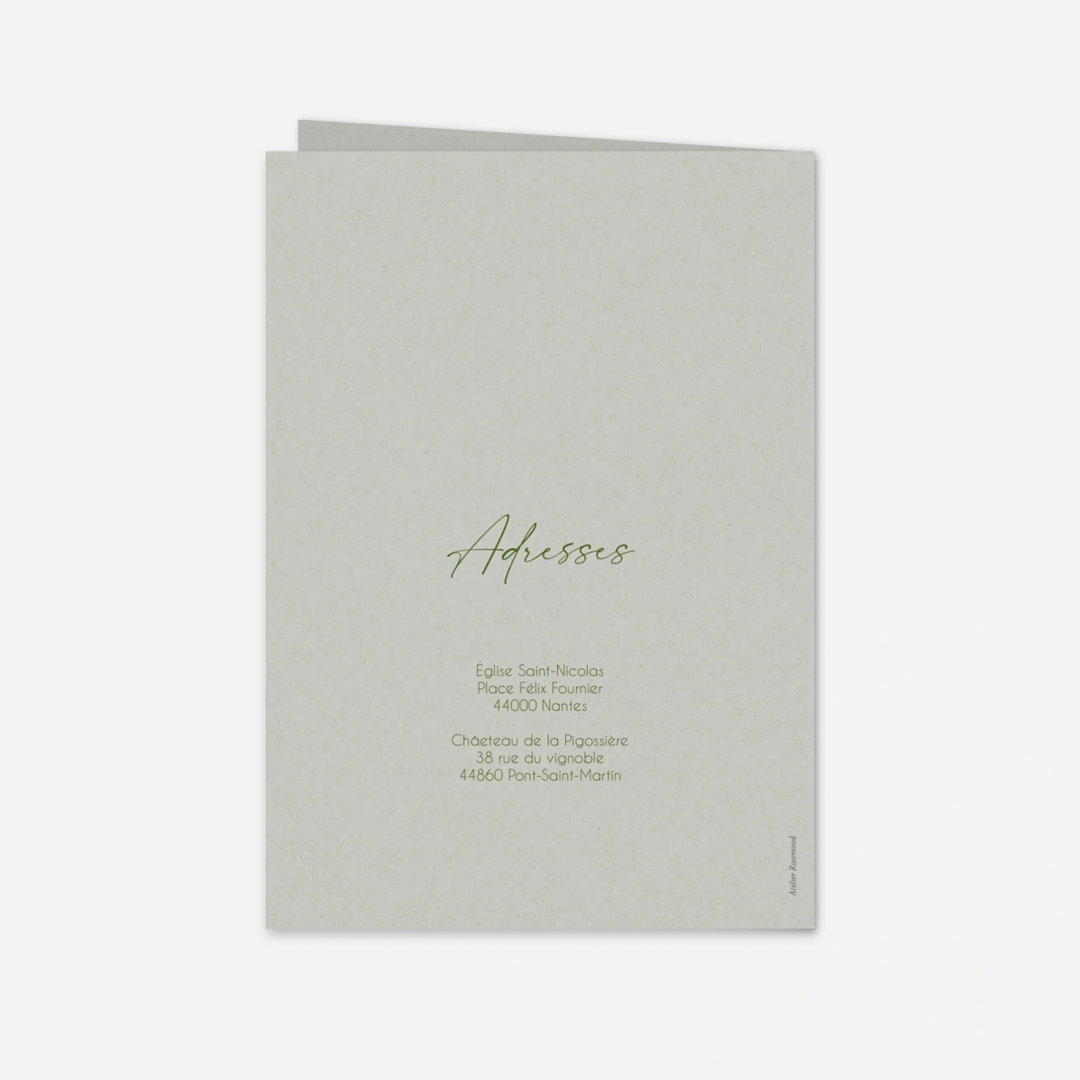 Faire-part mariage Rêve botanique