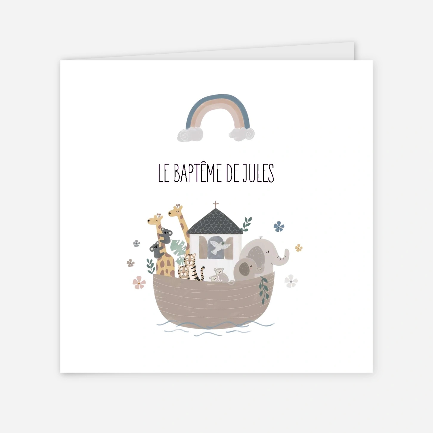 Faire-part baptême Tendre horizon