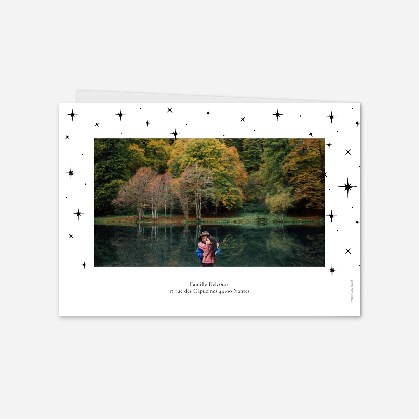 Carte de voeux Sous les étoiles