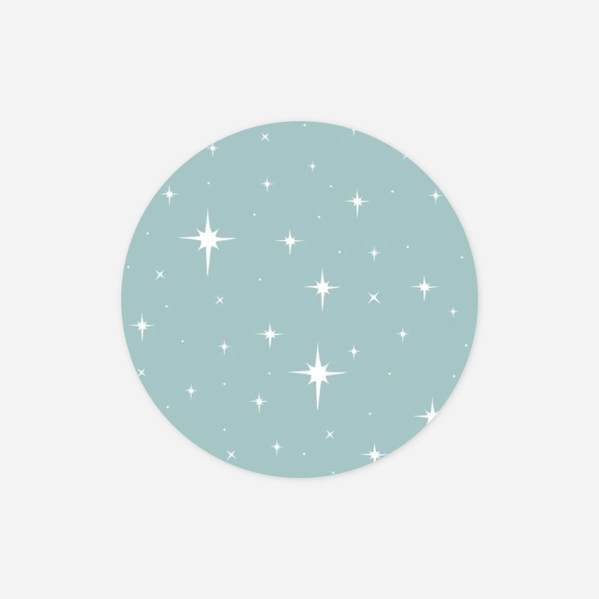 Étiquette cadeau Noël Sous les étoiles II