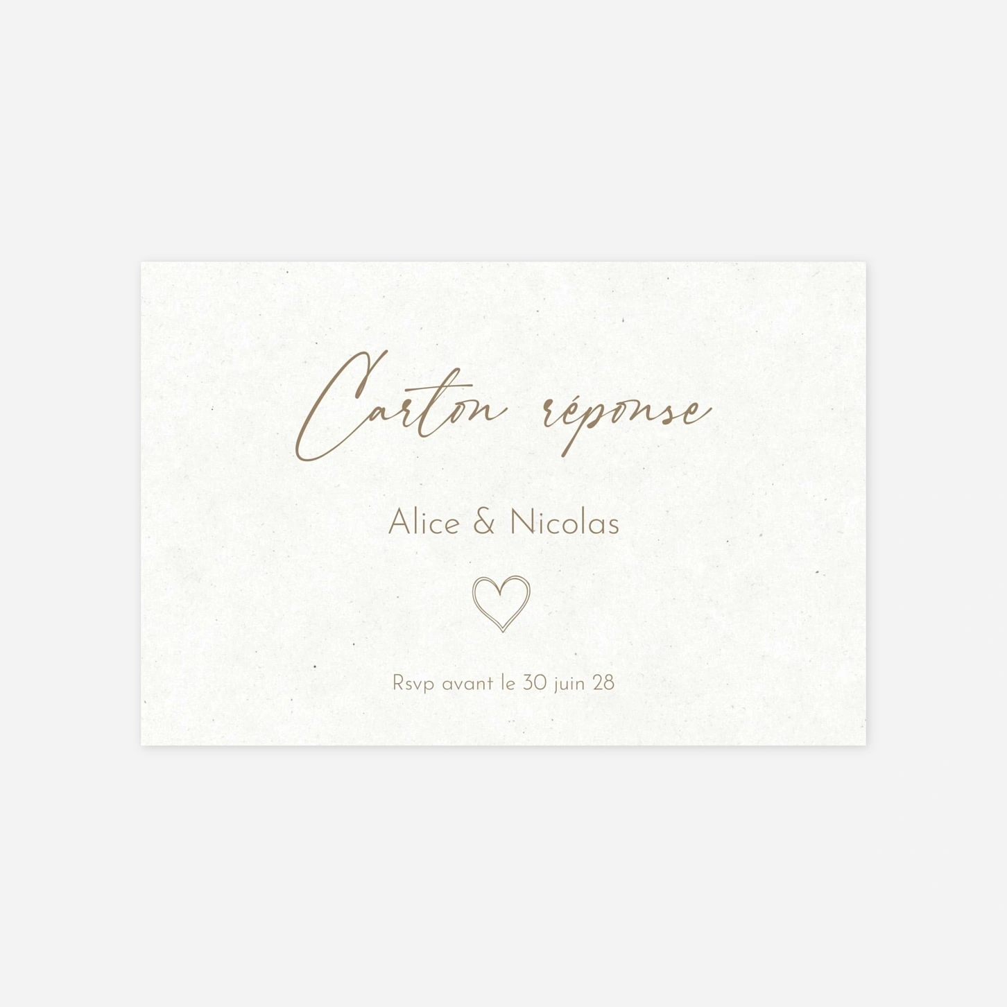 Carton réponse Signes d’Amour
