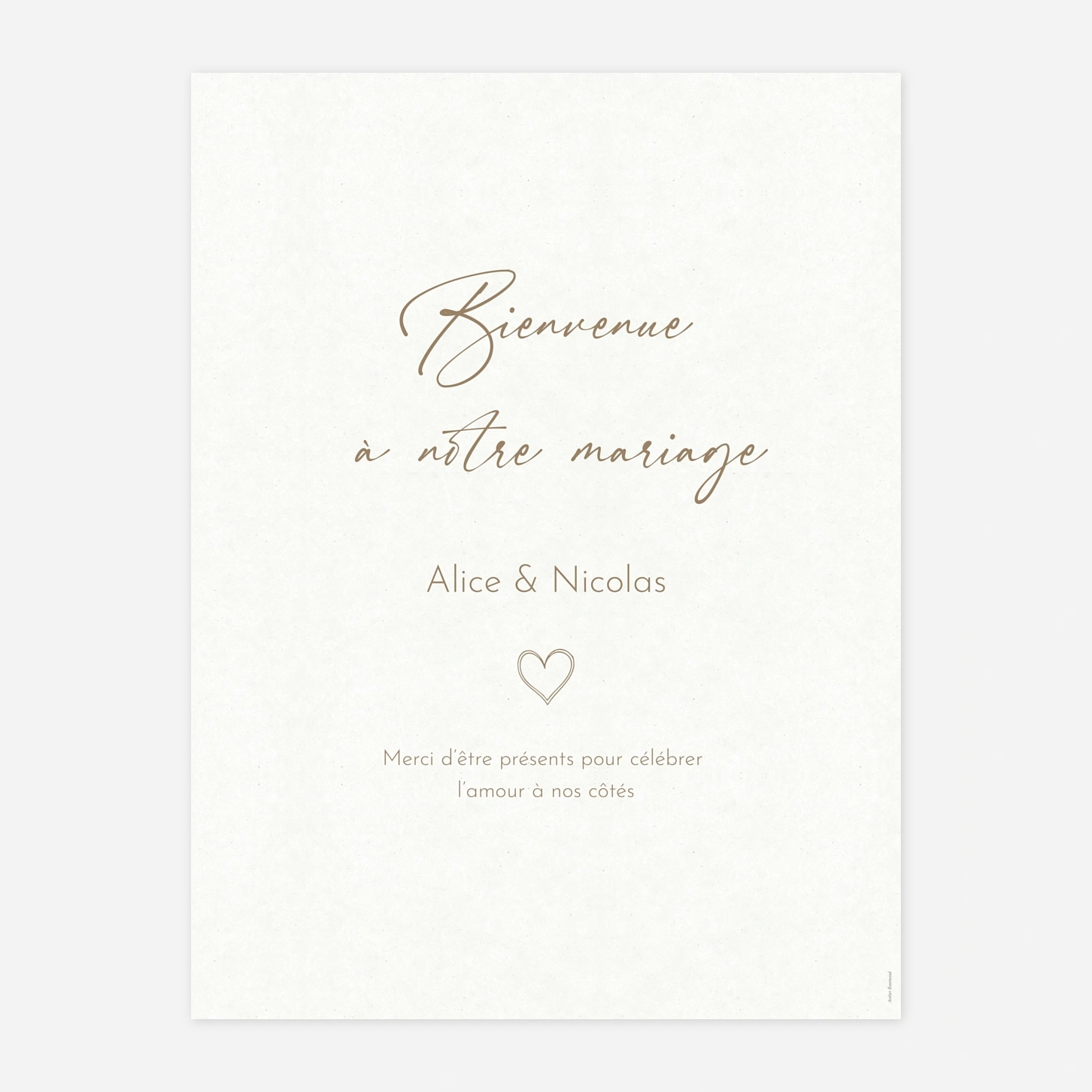 Panneau mariage Signes d’Amour