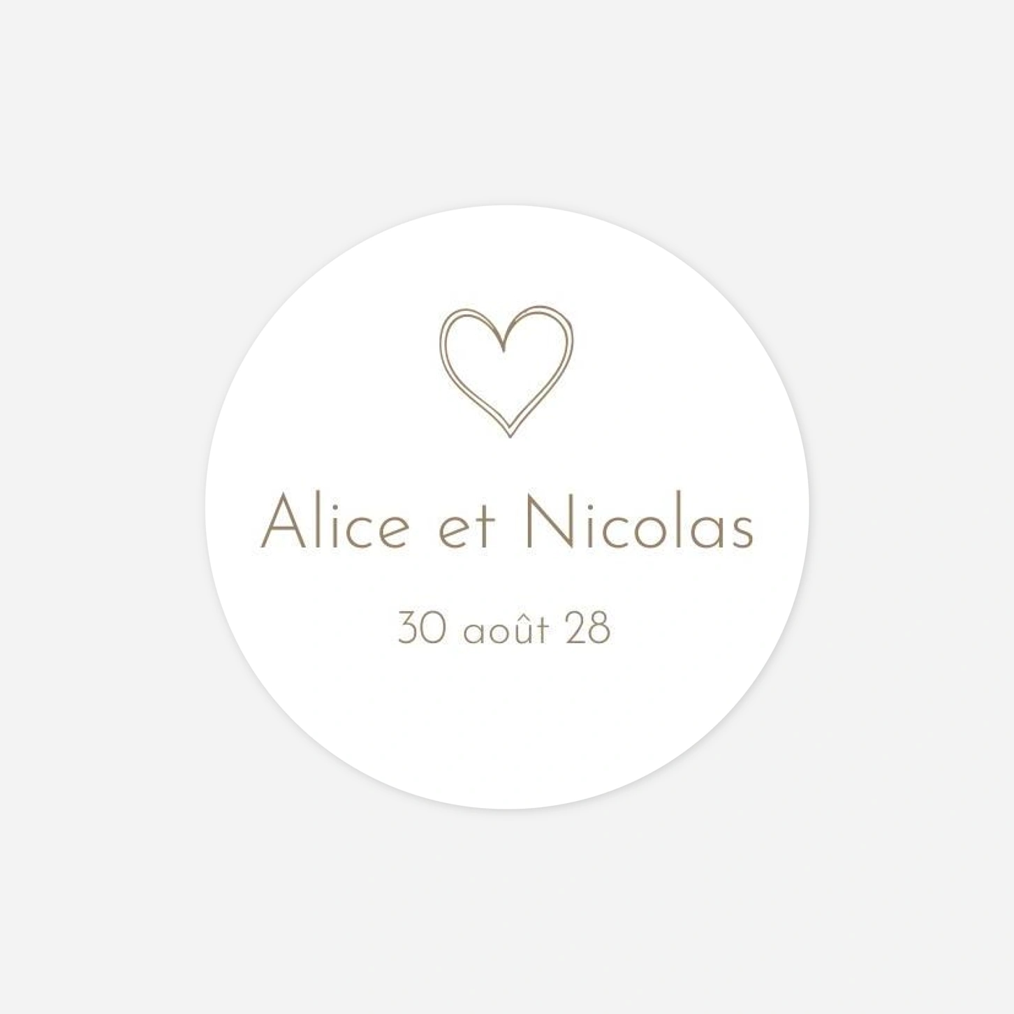 Stickers mariage Signes d’Amour