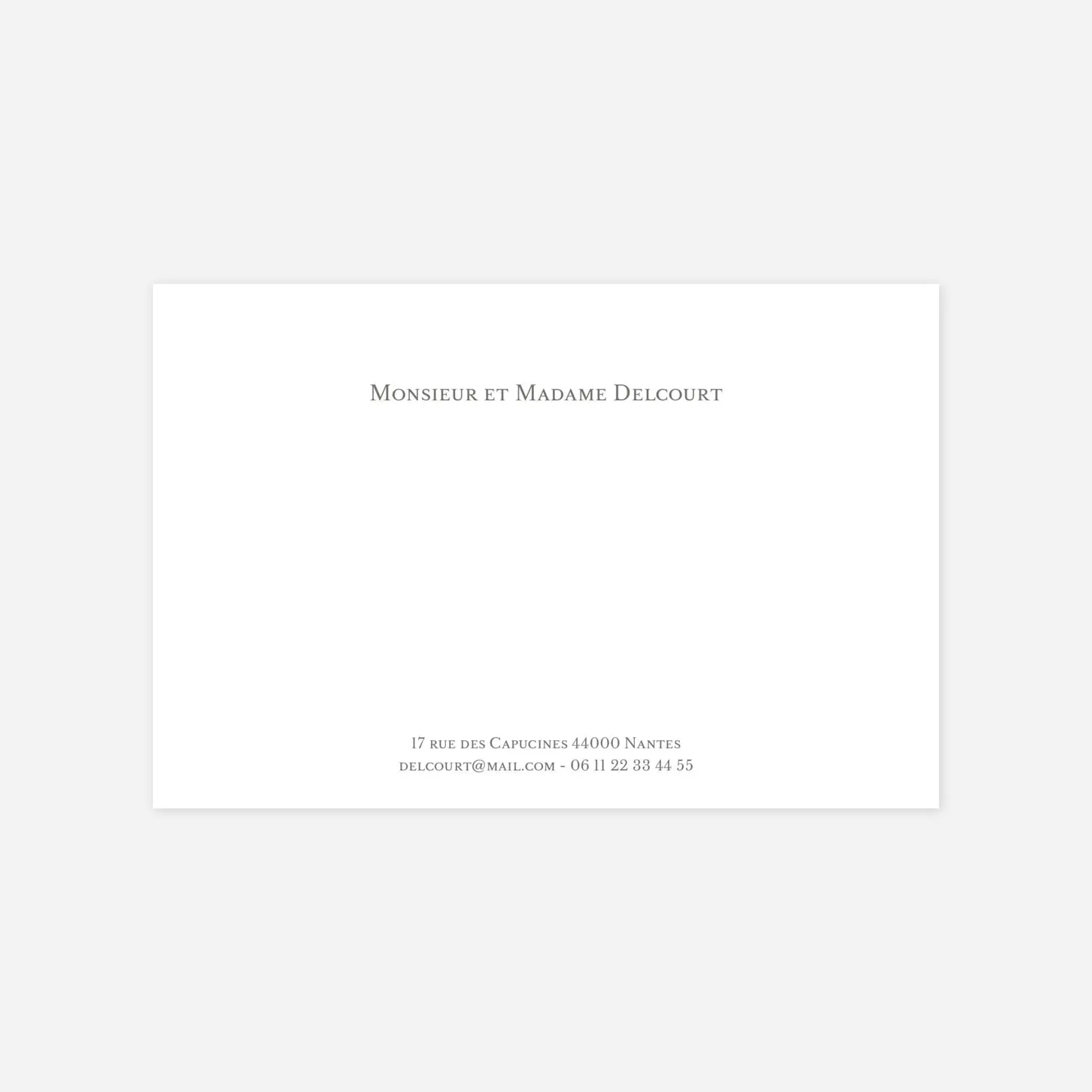 Carte de correspondance Simple photo portrait