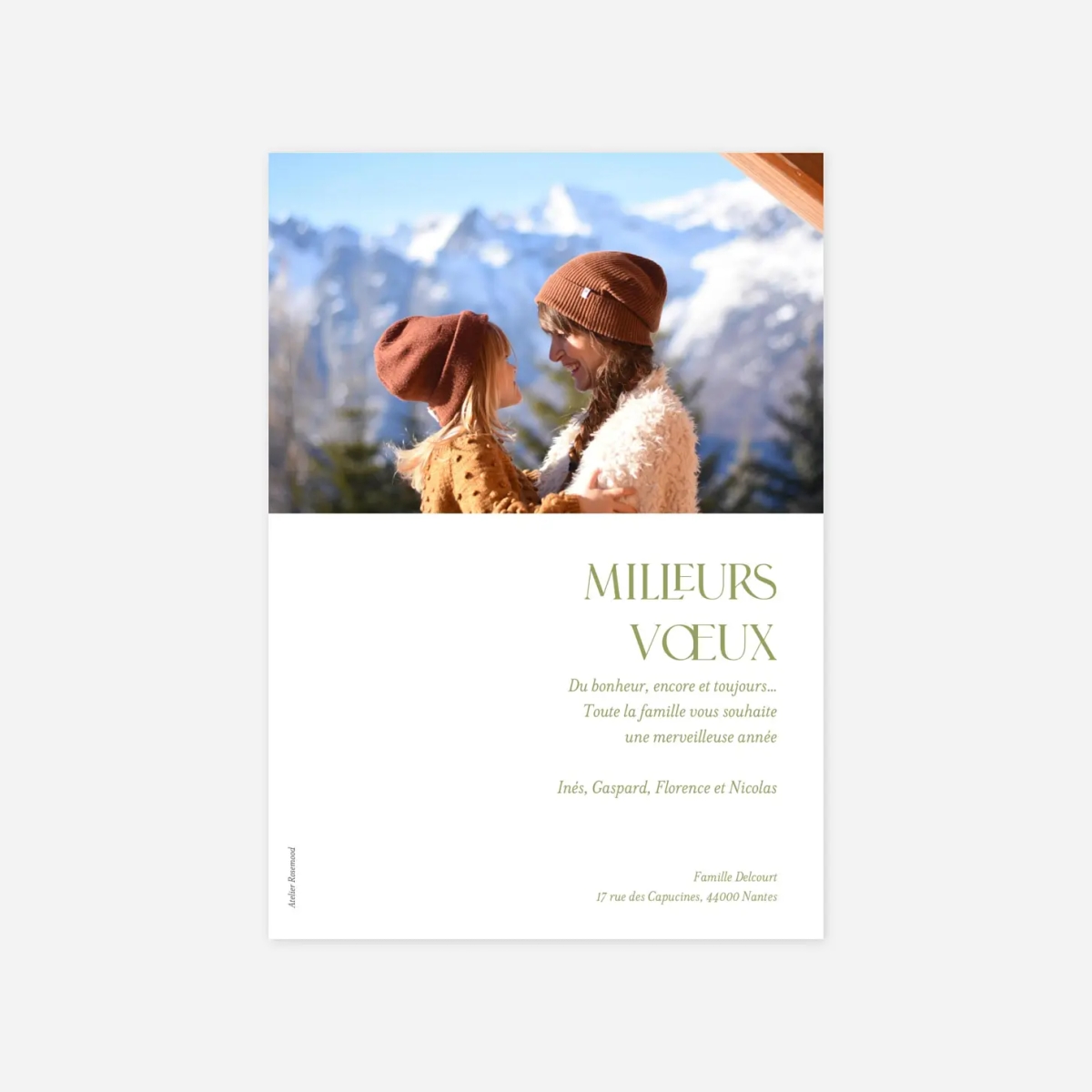 Carte de voeux Simplement