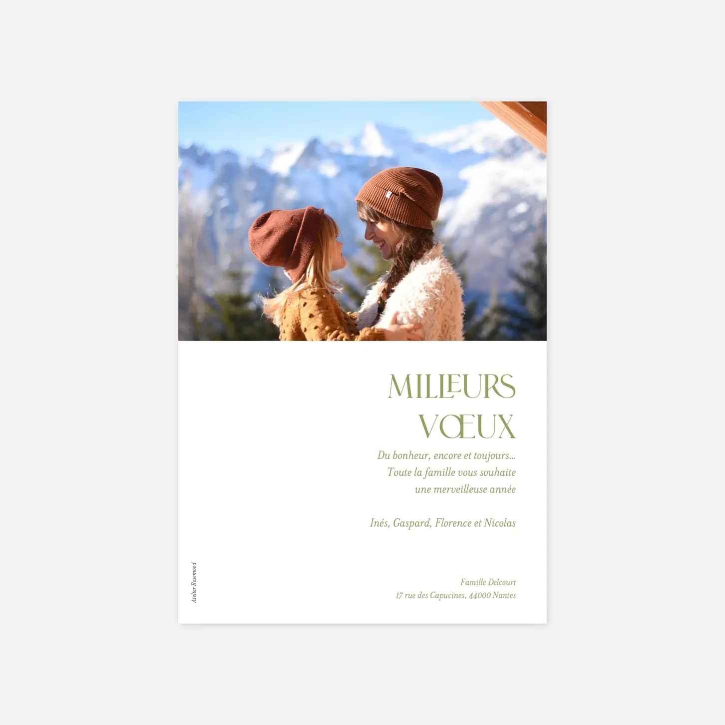 Carte de voeux Simplement