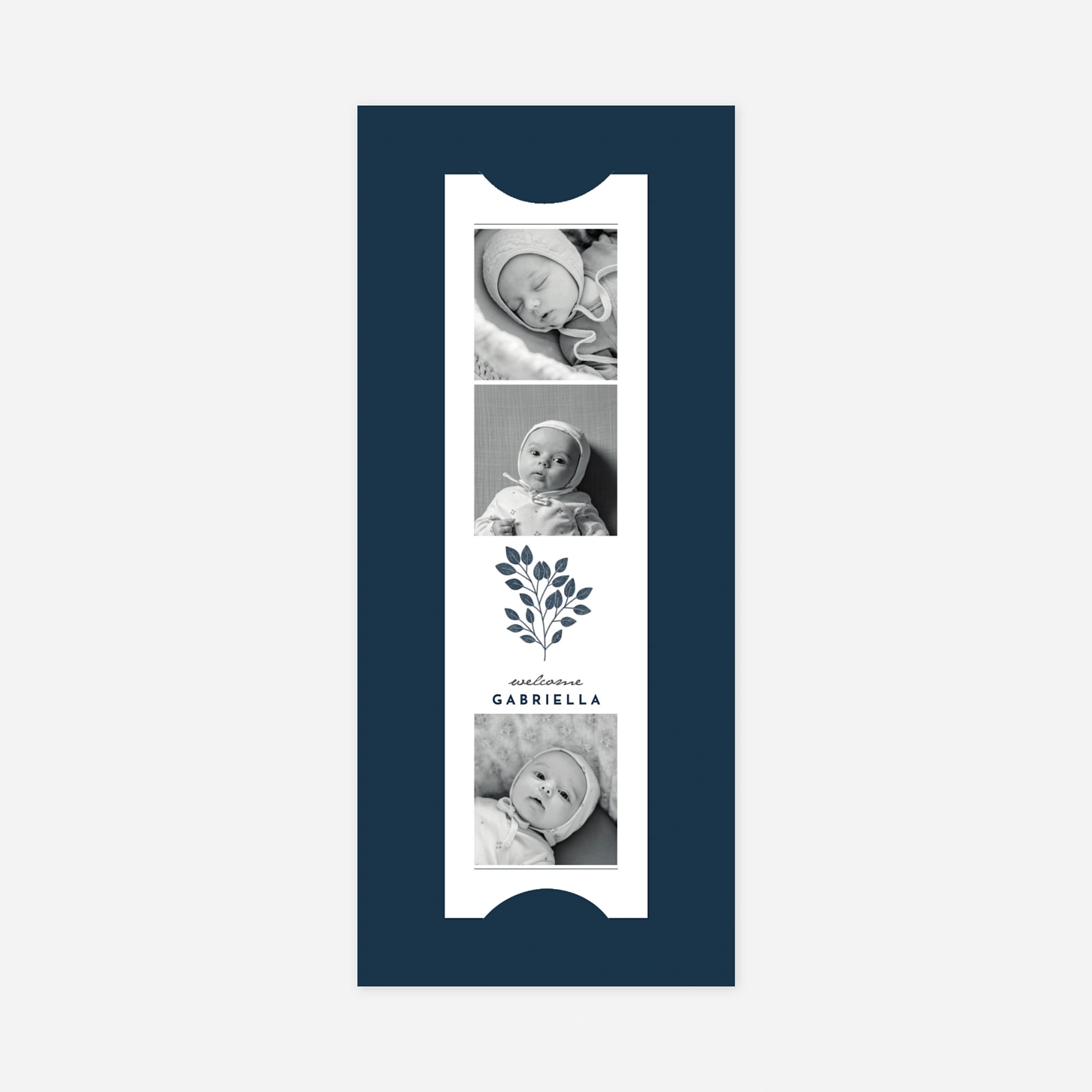 Faire-part naissance Signature végétale