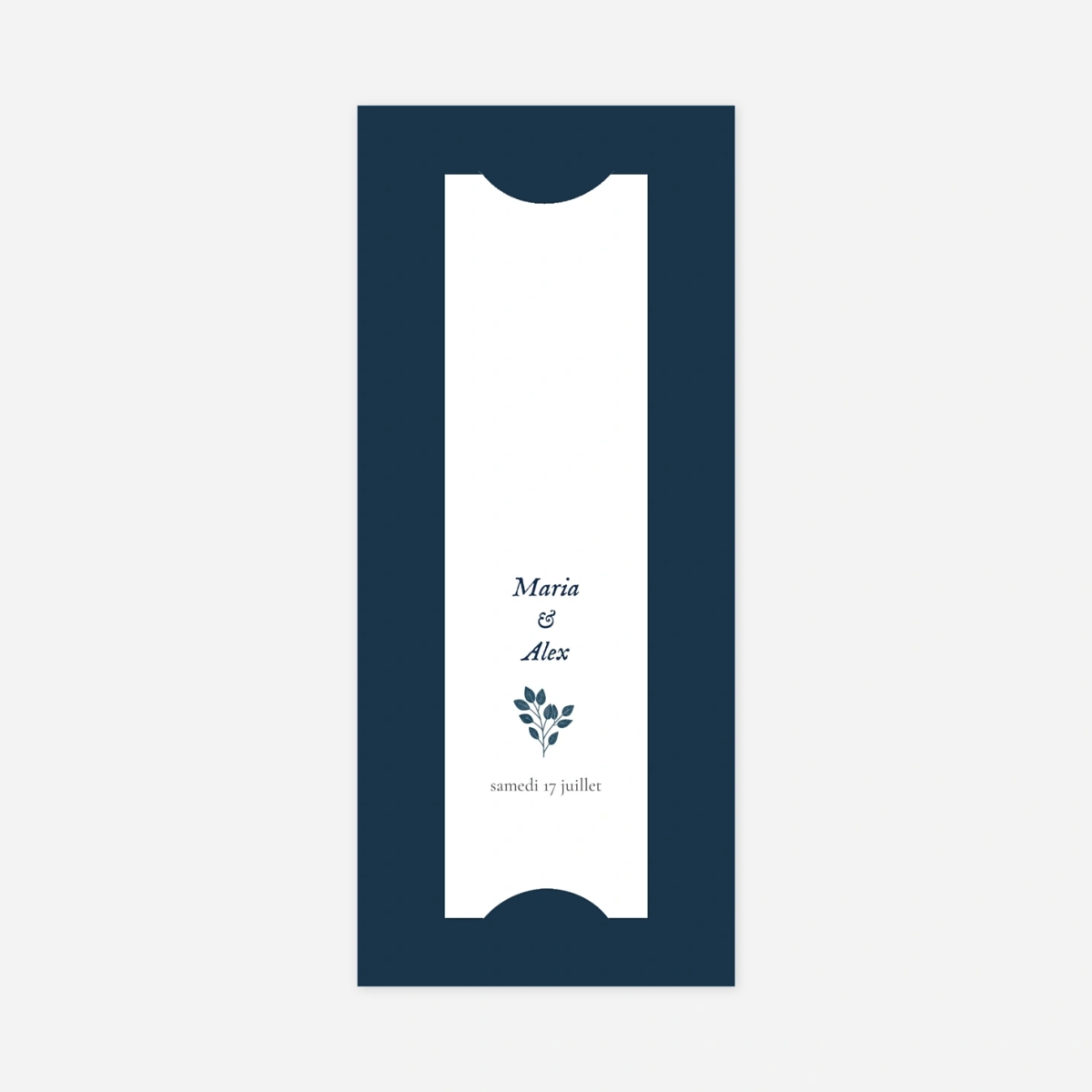 Carte de remerciements Signature végétale