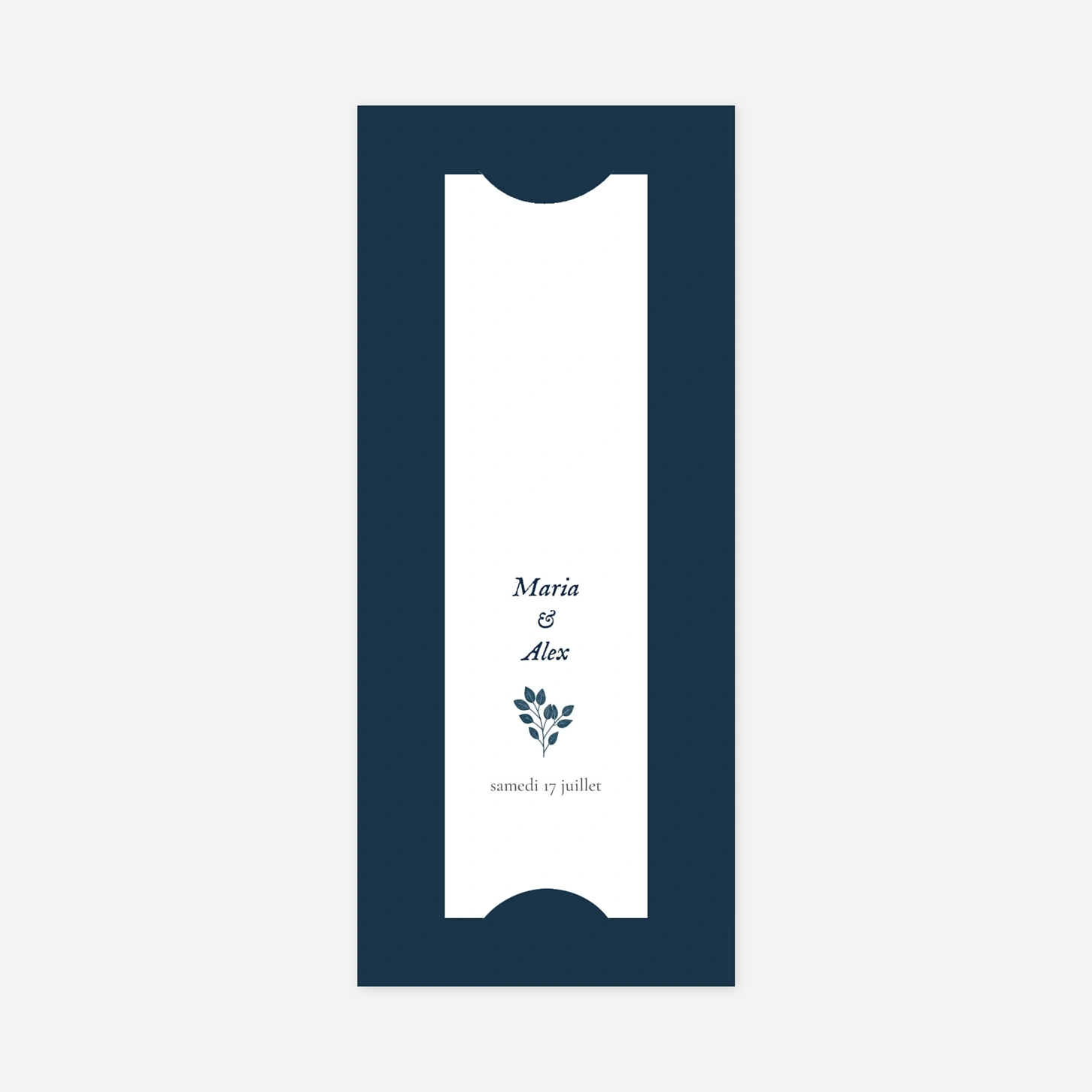 Carte de remerciements Signature végétale