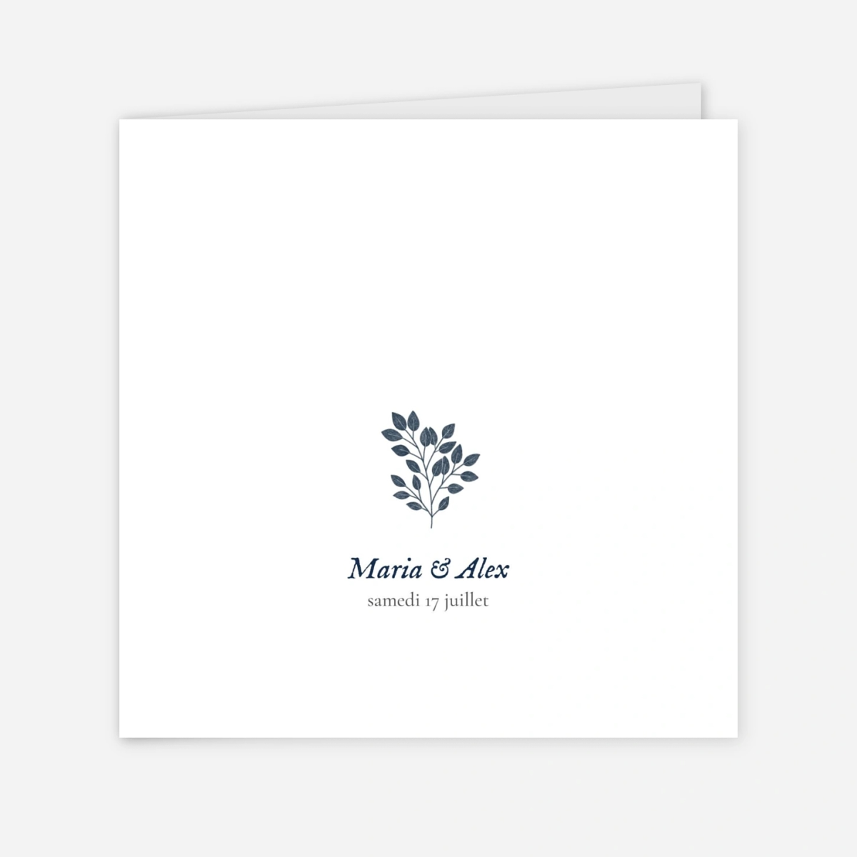 Faire-part mariage Signature végétale