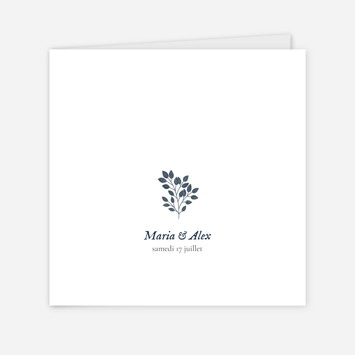 Faire-part mariage Signature végétale