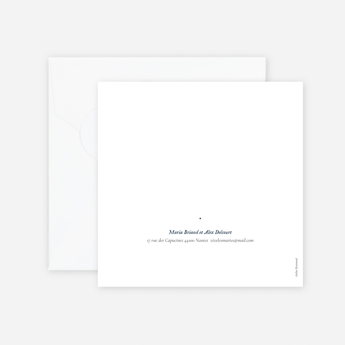 Faire-part mariage Signature végétale