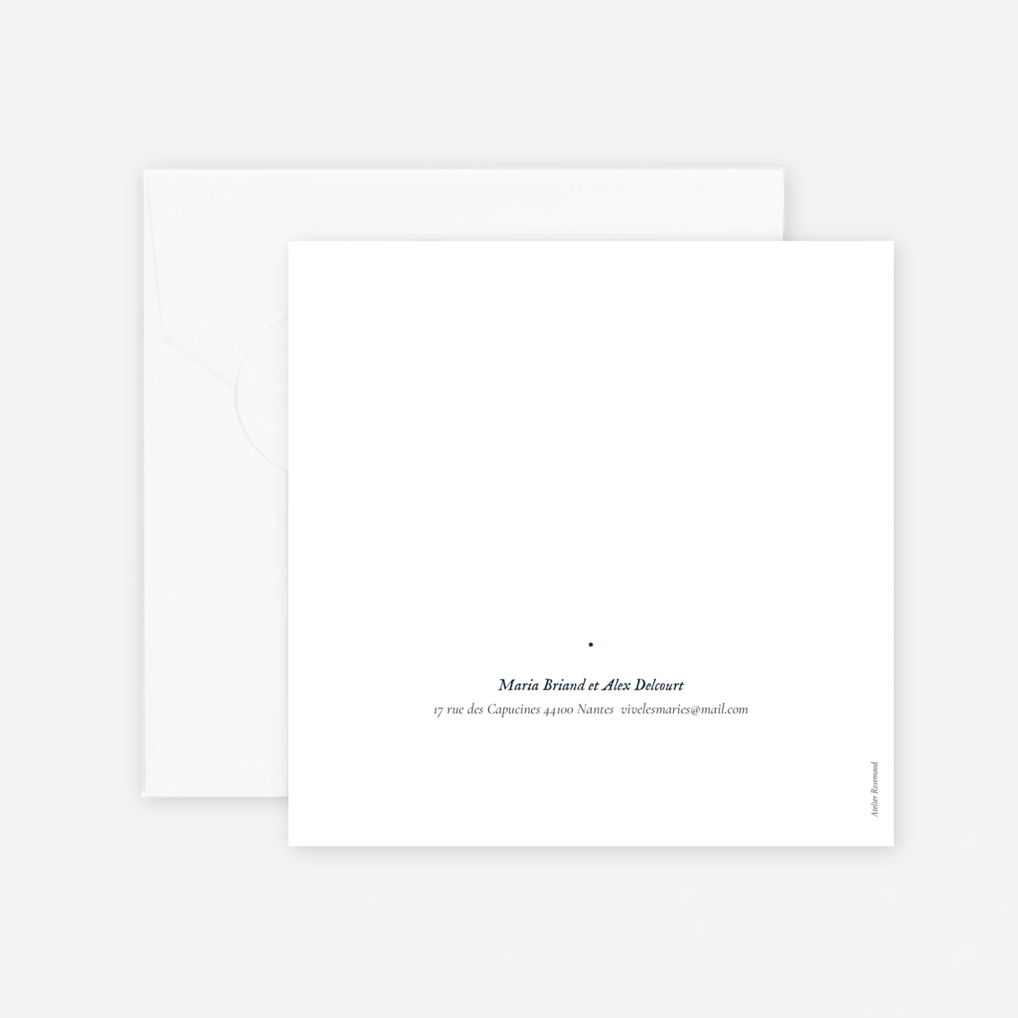 Faire-part mariage Signature végétale