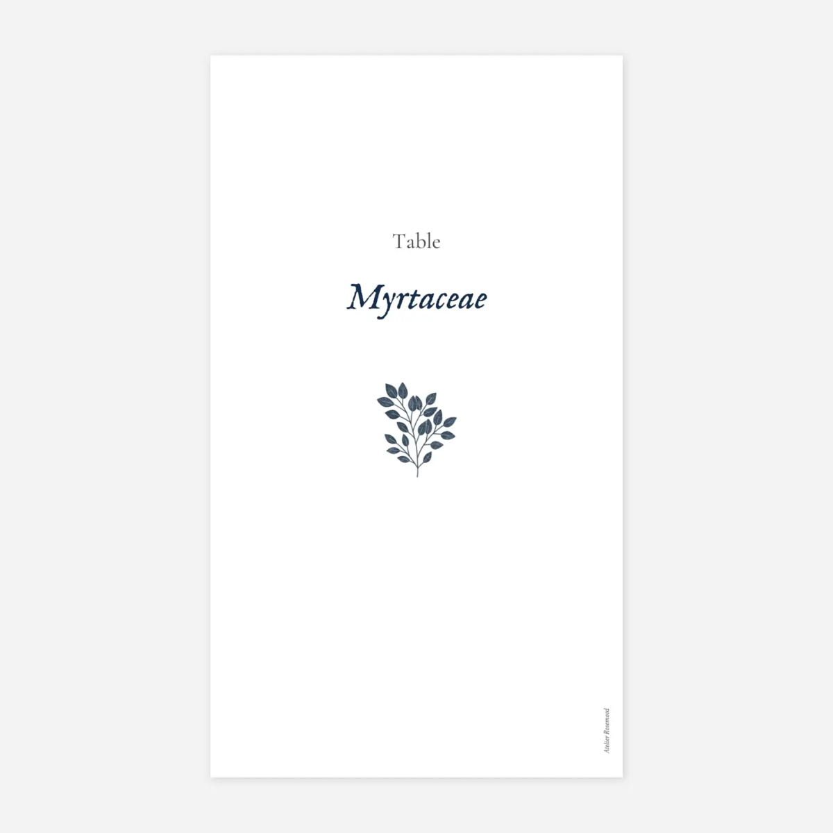 Marque-table mariage Signature végétale