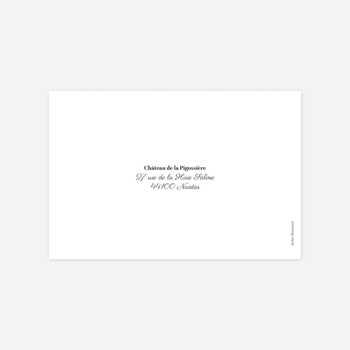 Carton d'invitation Sous la pergola