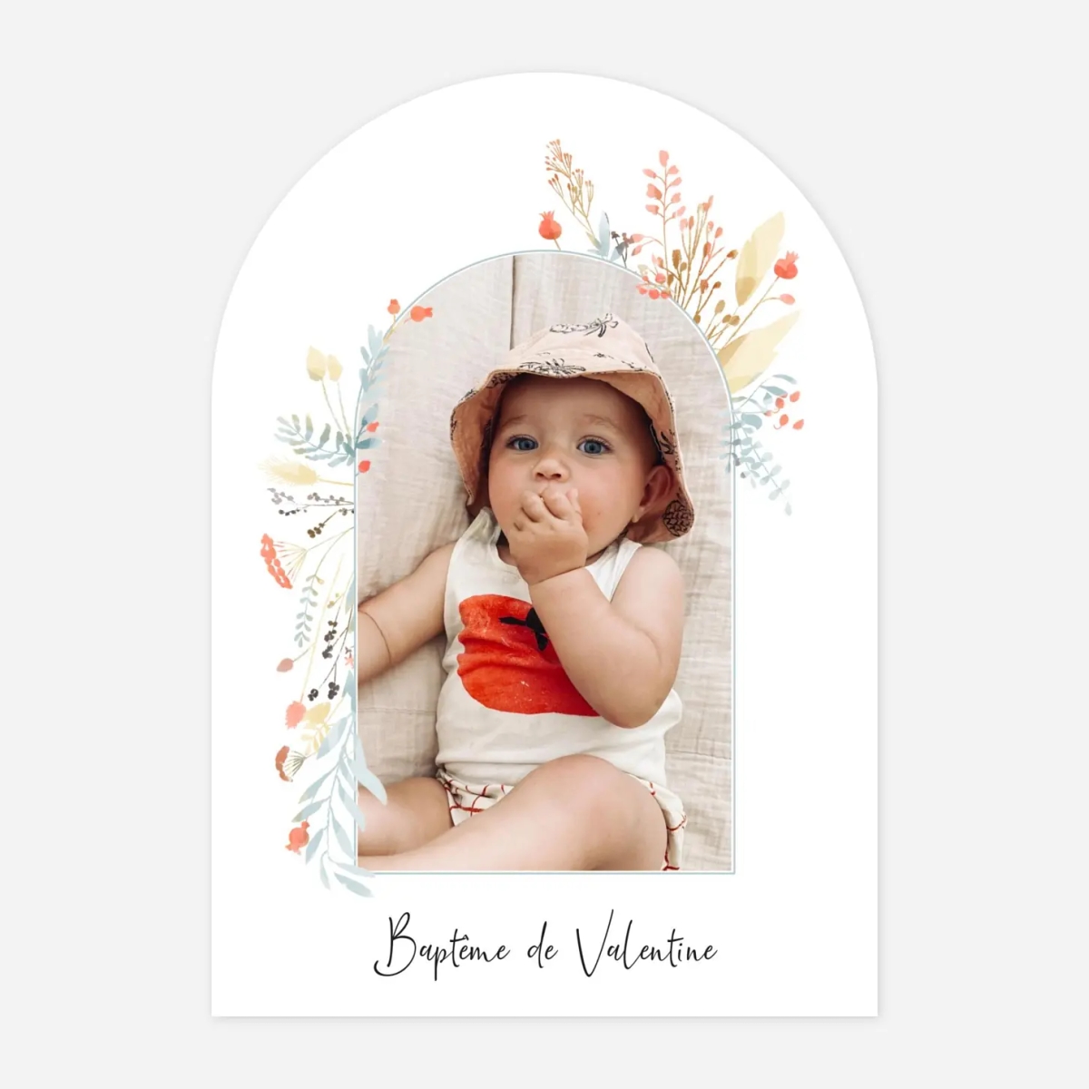 Faire-part baptême Solstice d'été