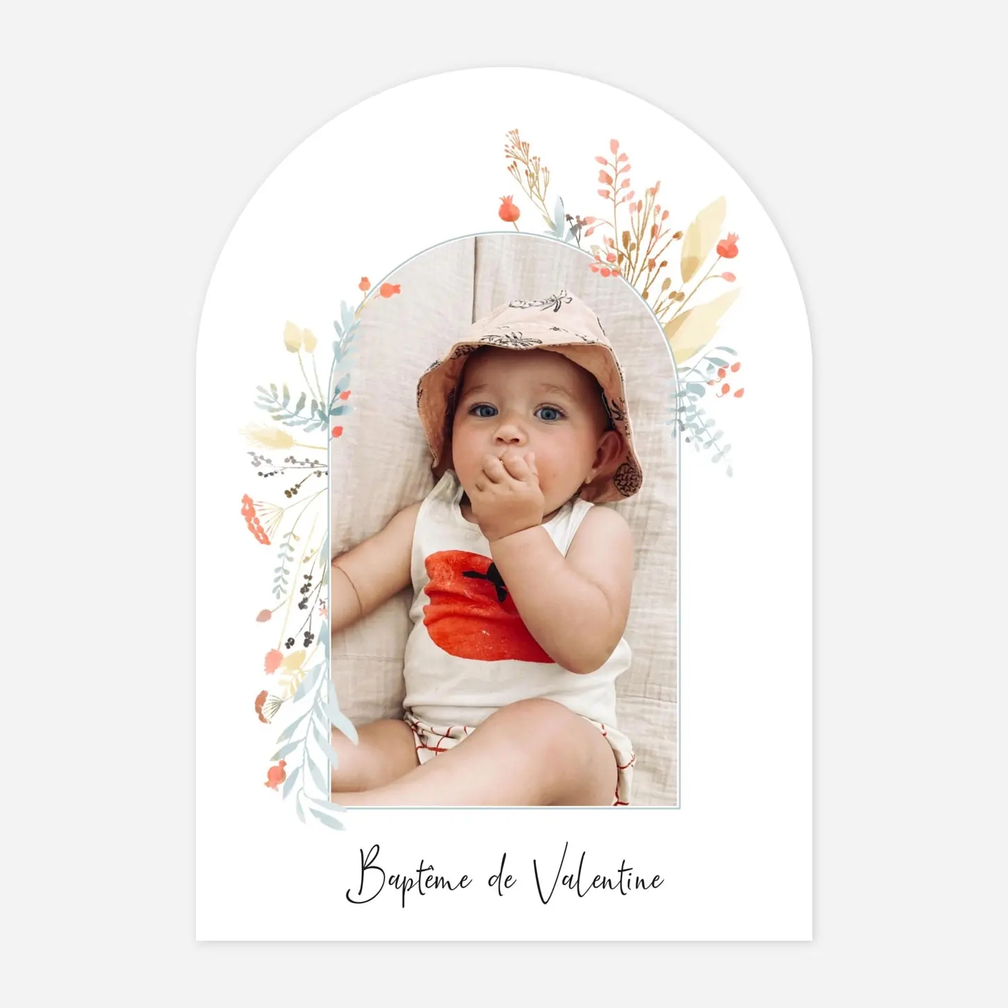 Faire-part baptême Solstice d'été