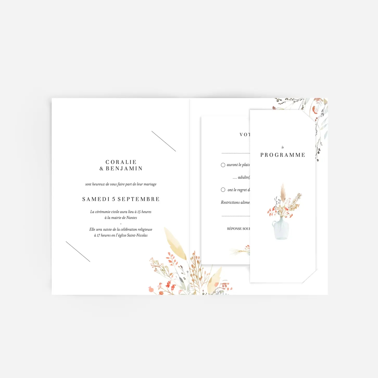 Faire-part mariage Solstice d'été