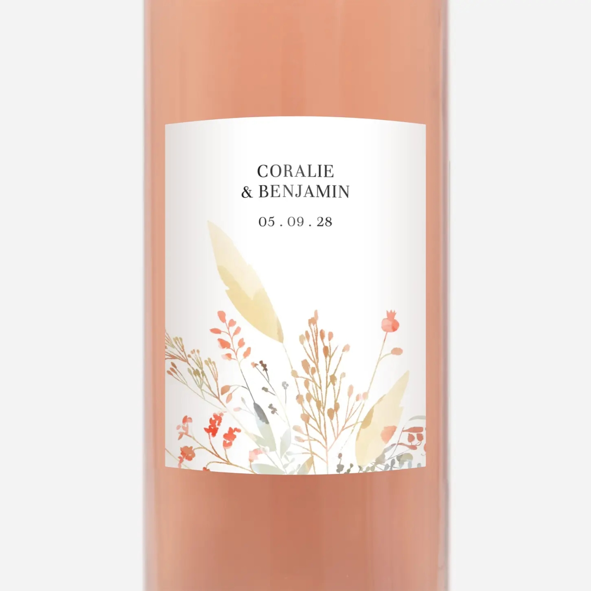 Étiquette bouteille Solstice d'été