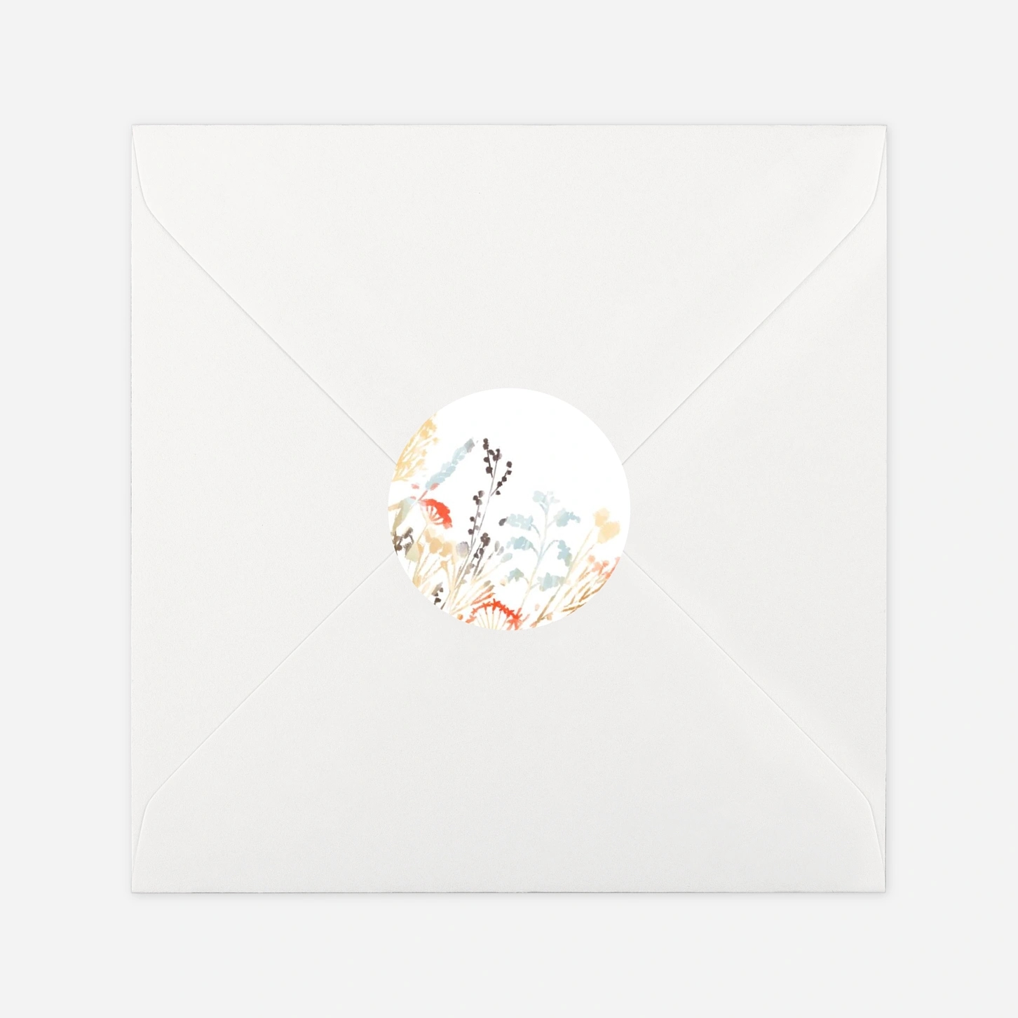 Stickers pour enveloppes baptême Solstice d'été