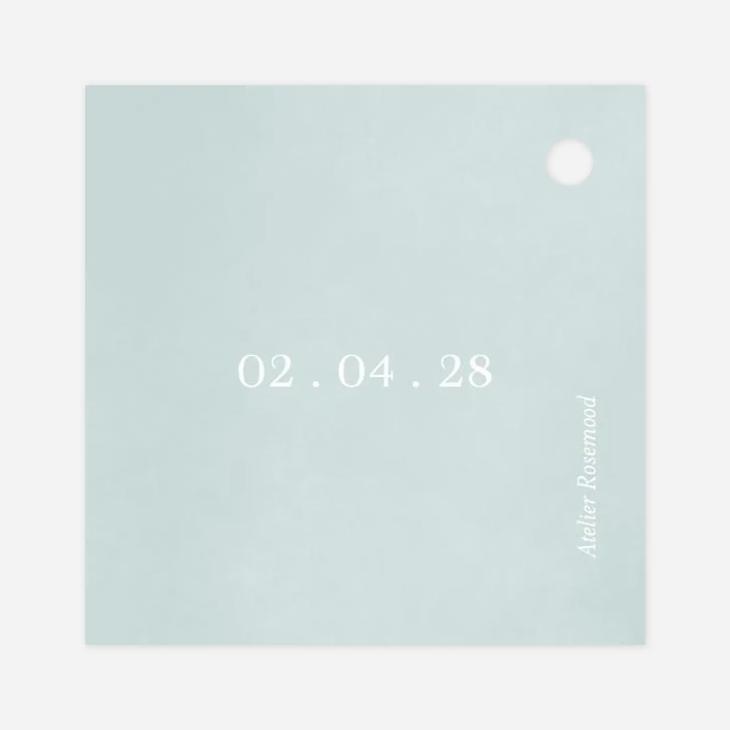 Etiquette perforée baptême Solstice d'été