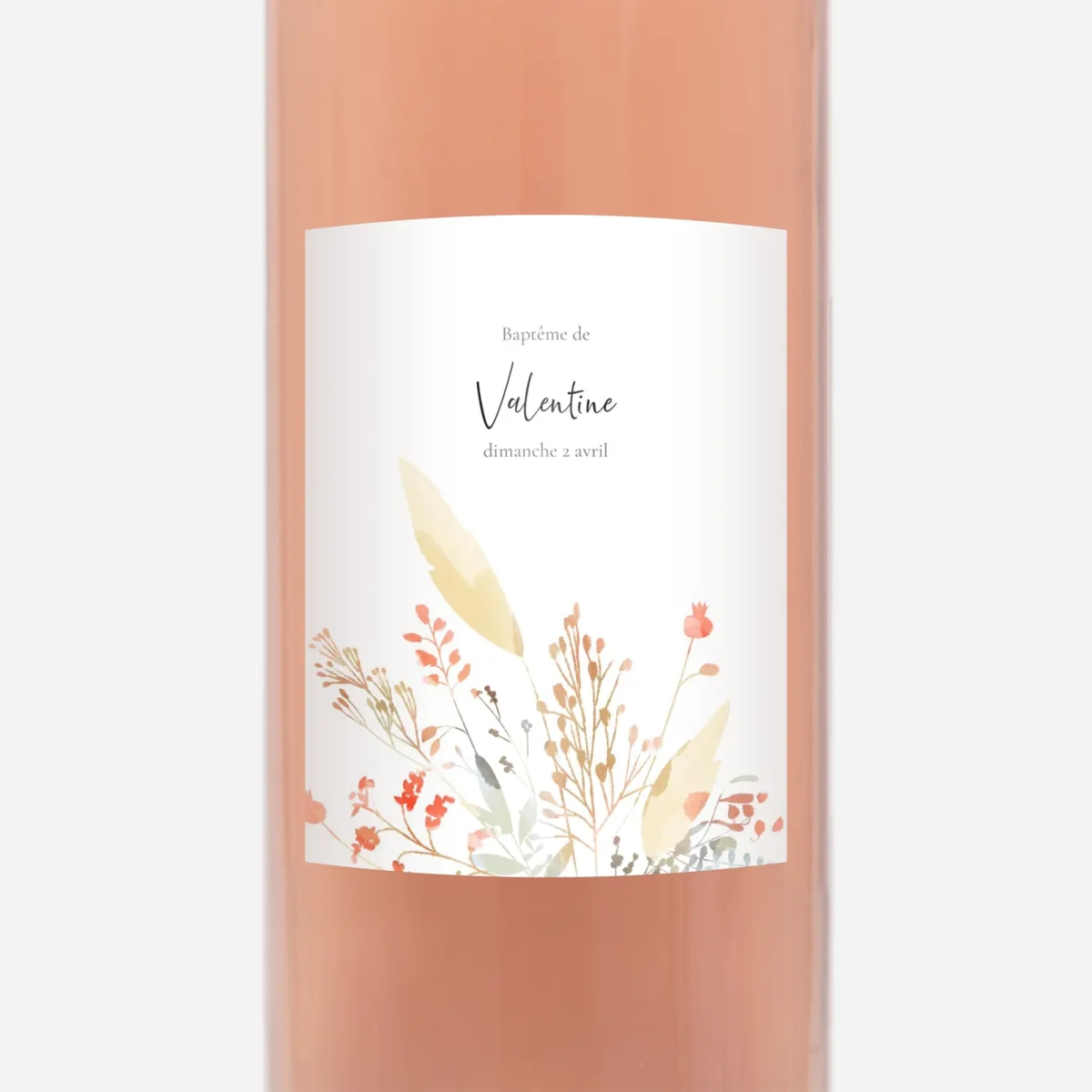 Étiquette pour bouteille Solstice d'été