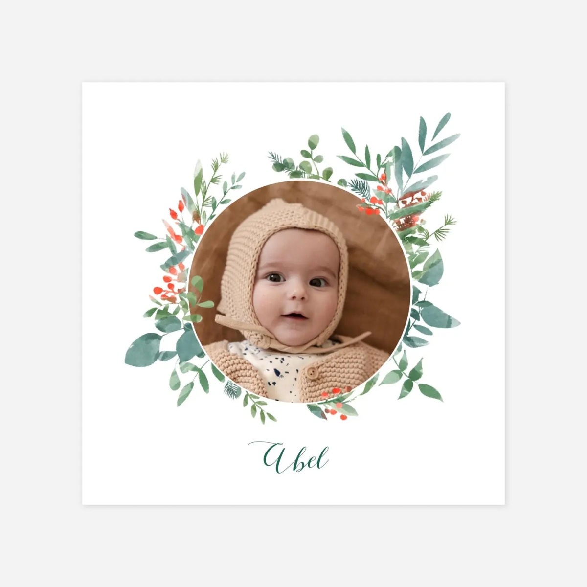 Faire-part naissance Solstice d'hiver