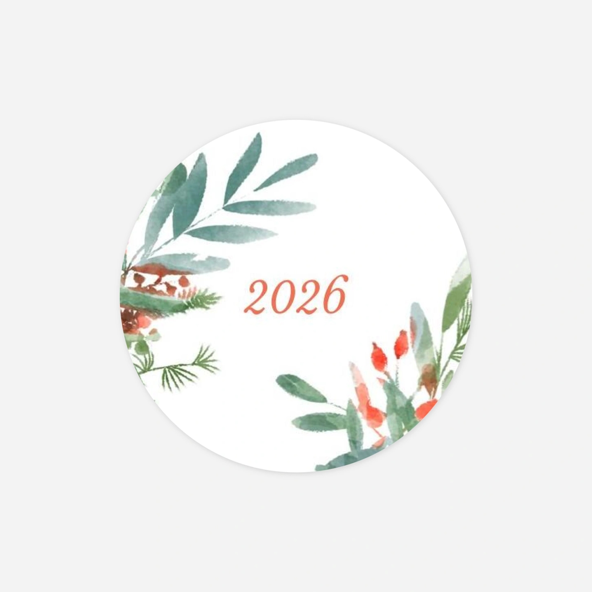 Étiquette cadeau Noël Solstice d'hiver