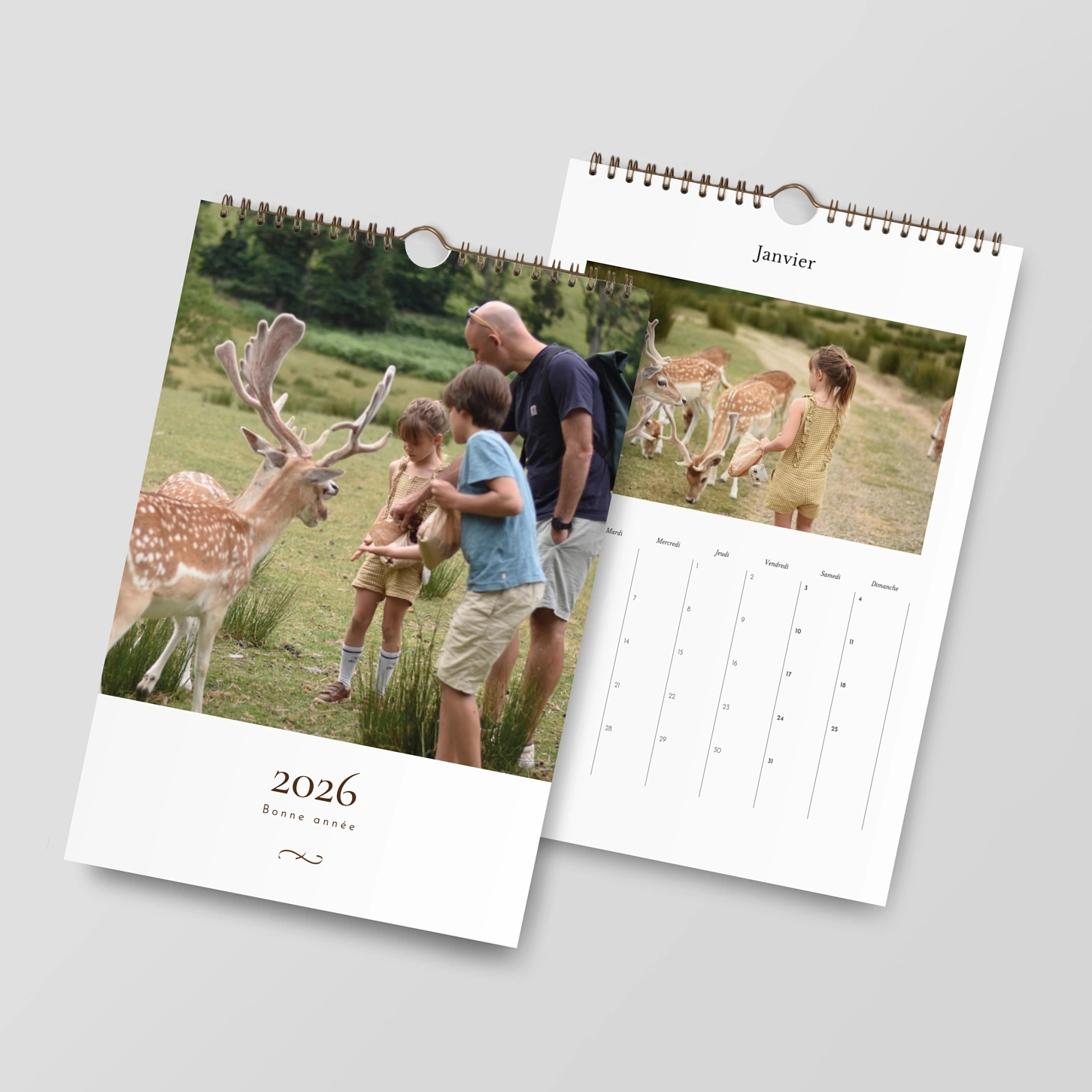 Calendrier mural cases personnalisables Solfège