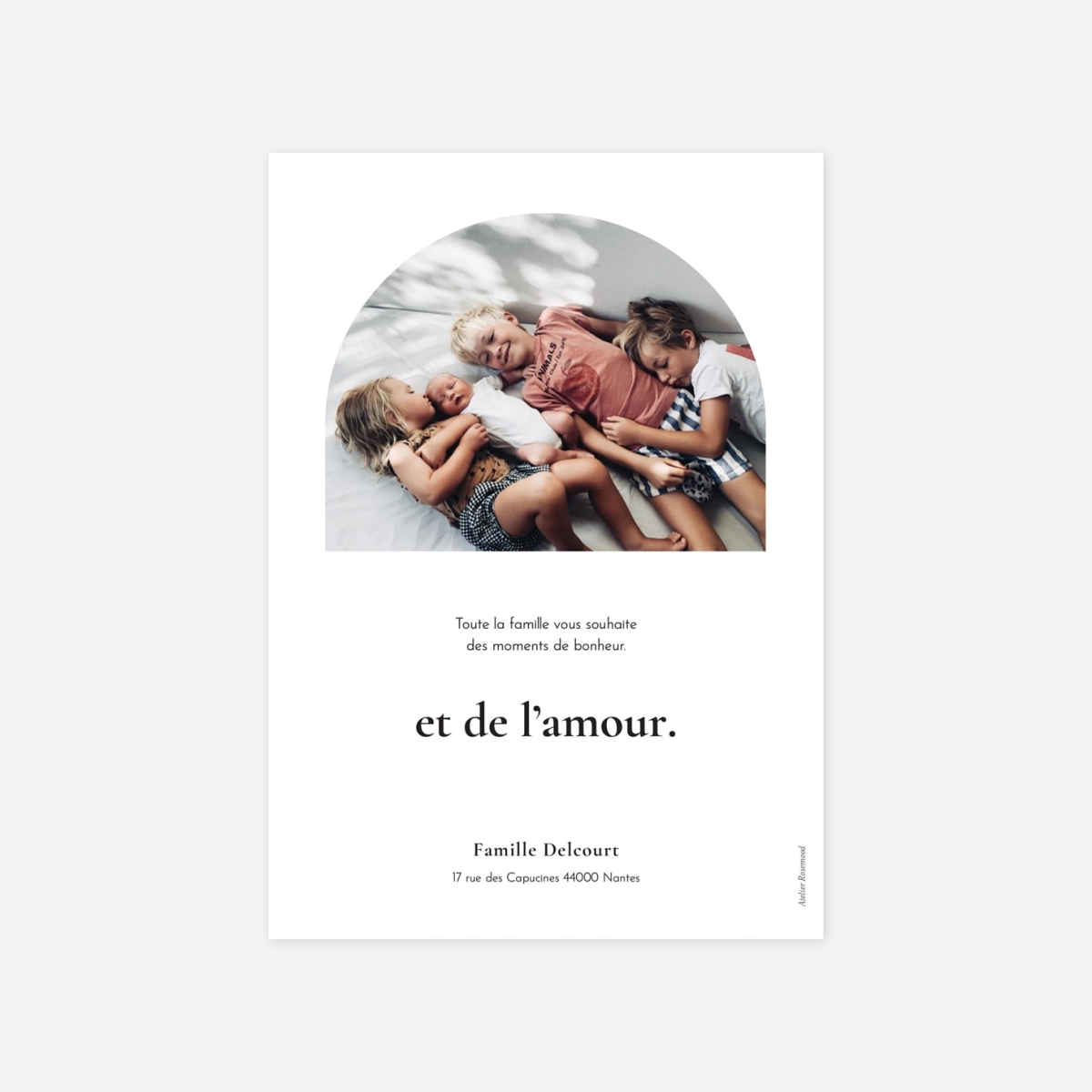 Carte de voeux Souvenirs