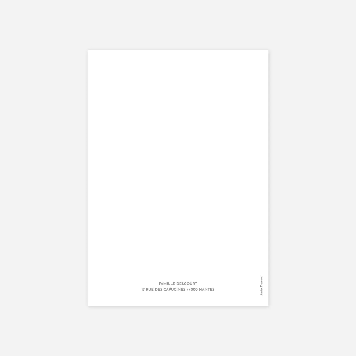 Carte de voeux Souvenir