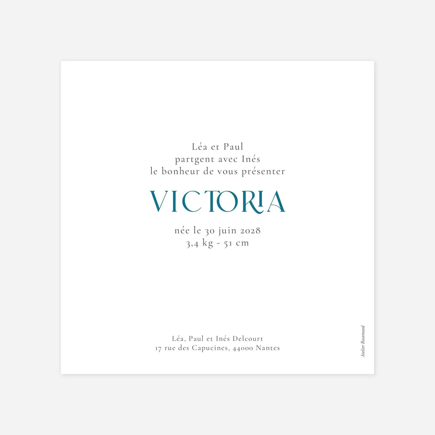 Faire-part naissance Storia